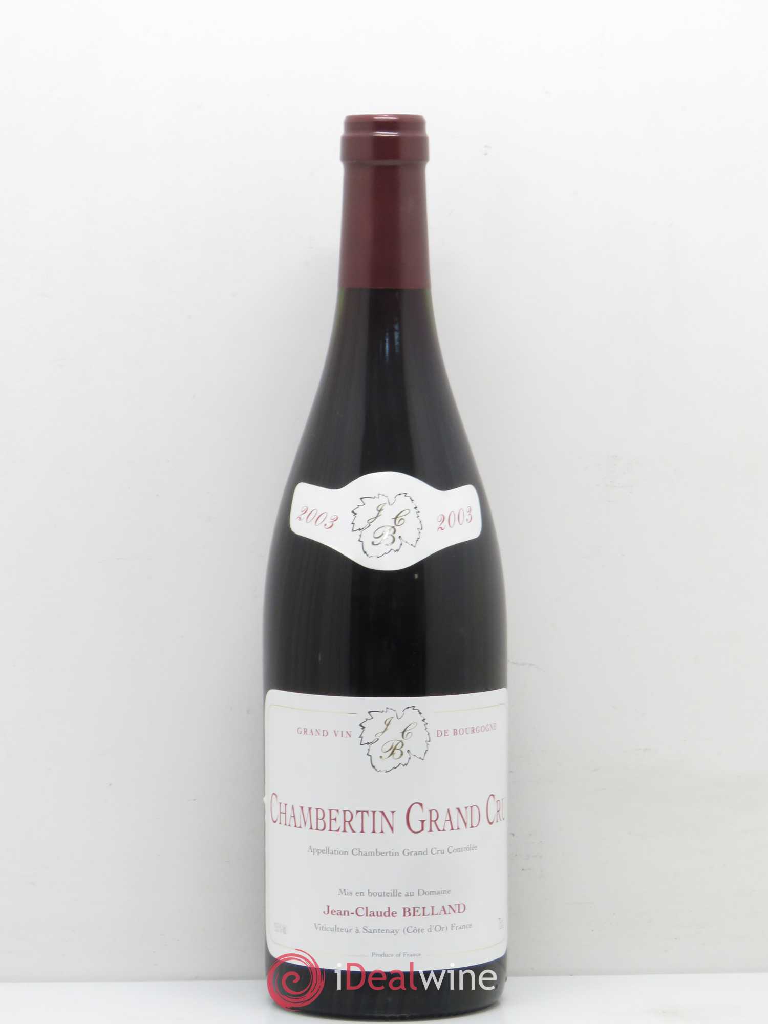 Chambertin Grand Cru Domaine Belland 2003 - Posten von 1 Flasche - 0