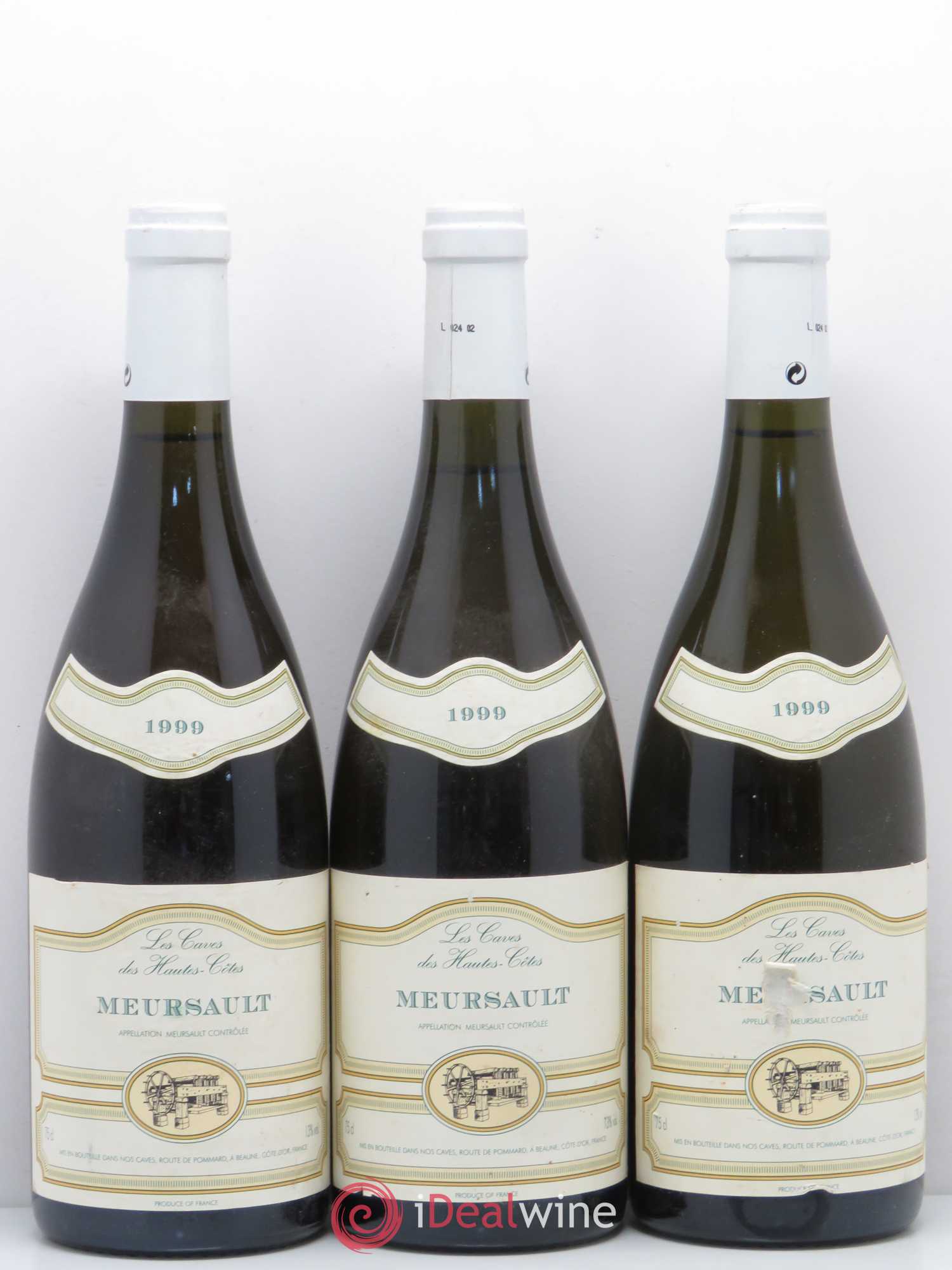 Meursault Les Caves De Hautes Côtes 1999 - Posten von 3 Flaschen - 0