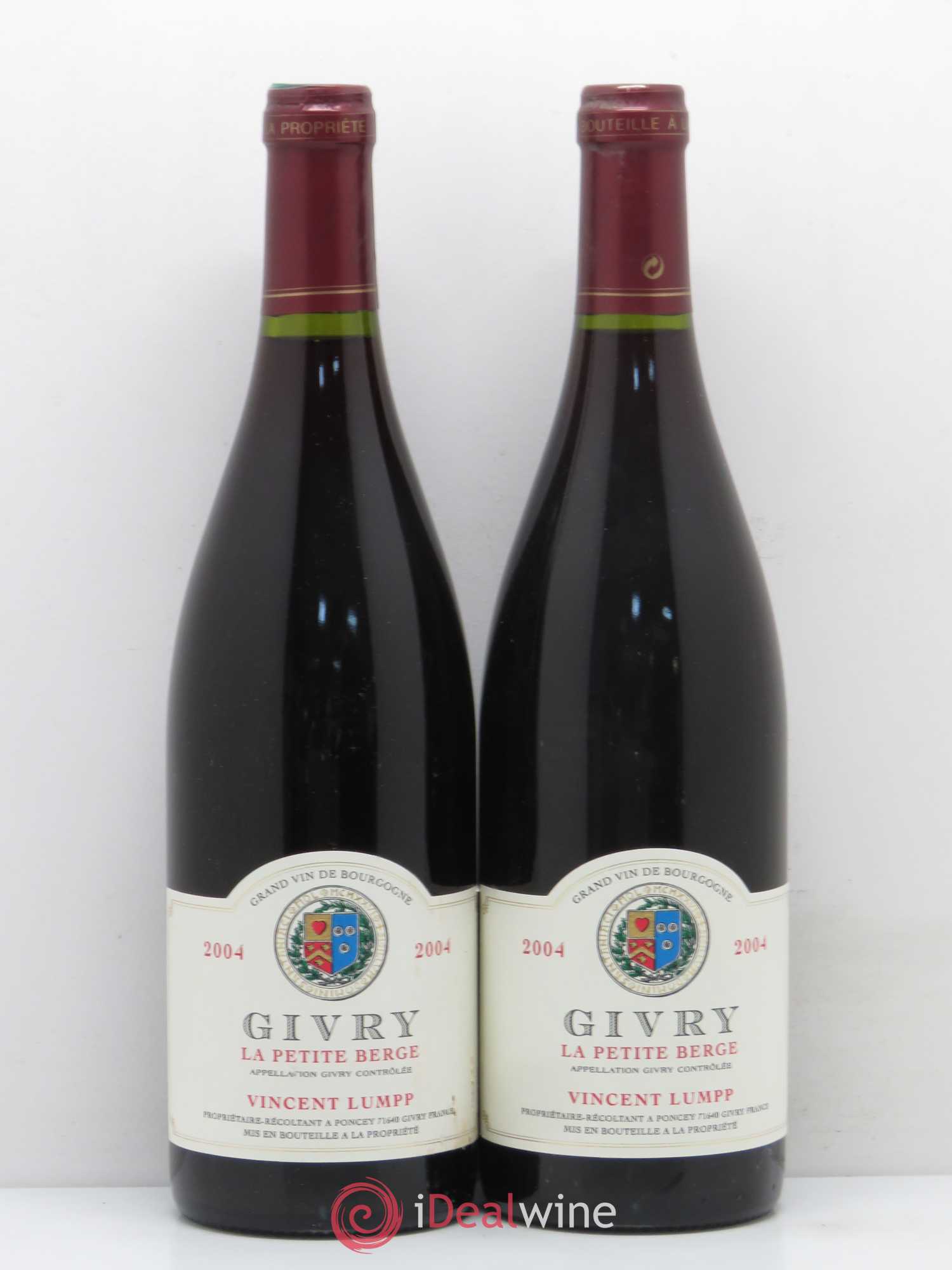 Givry La Petite Berge Vincent Lumpp 2004 - Posten von 2 Flaschen - 0