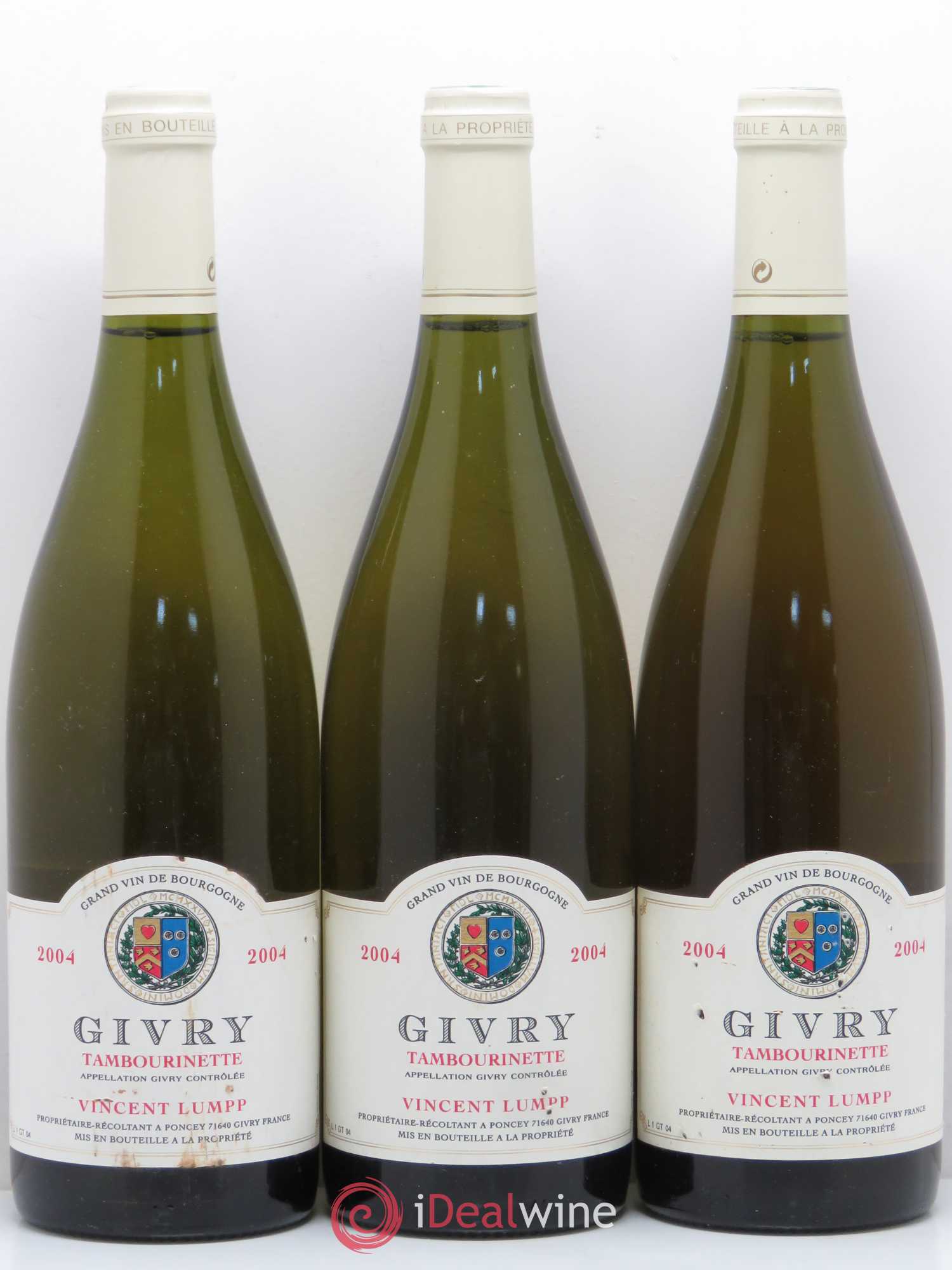 Givry Tambourinette Vincent Lumpp (sans prix de réserve) 2004 - Posten von 3 Flaschen - 0