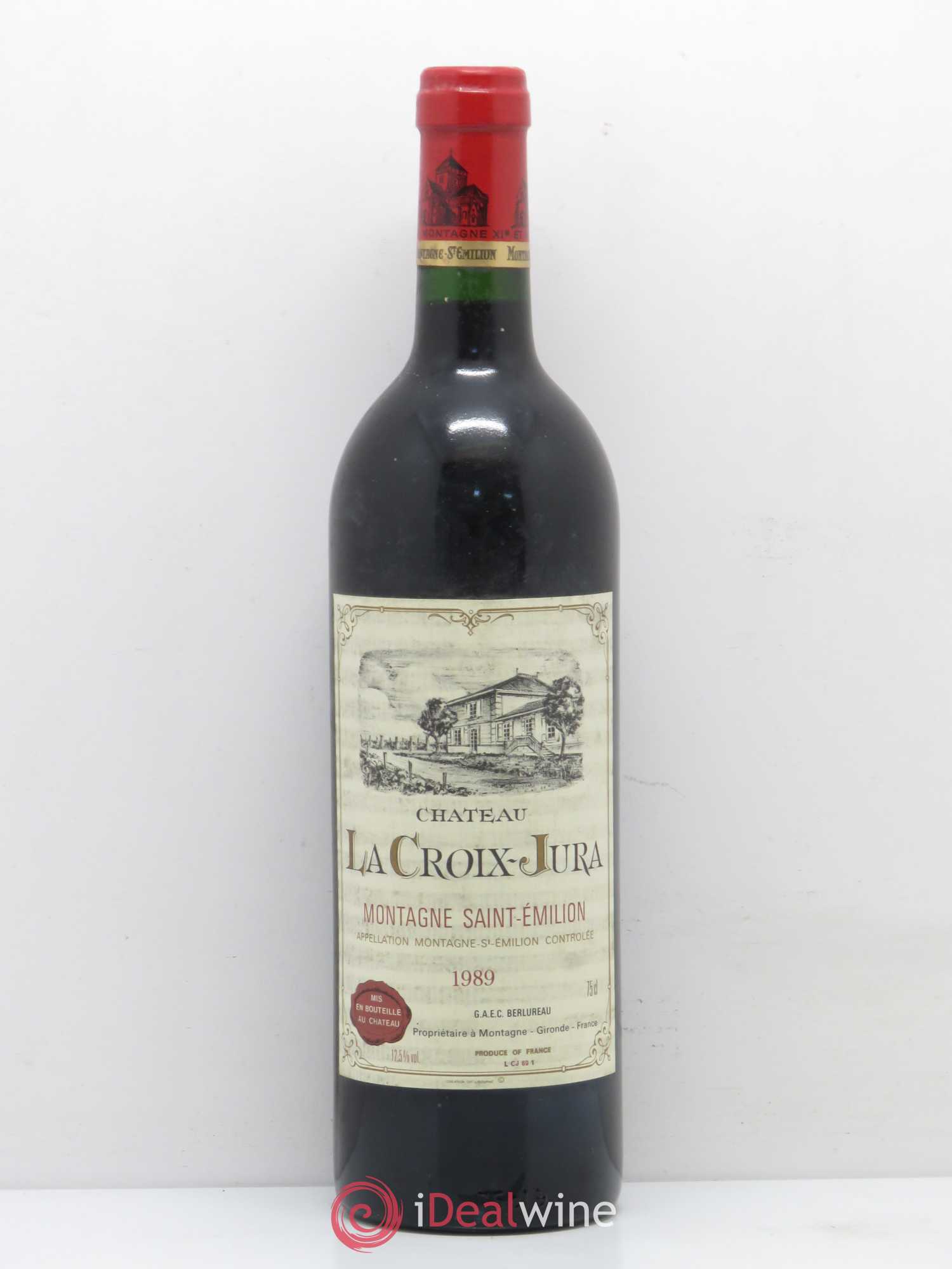Montagne Saint-Émilion Château La Croix Jura 1989 - Posten von 1 Flasche - 0