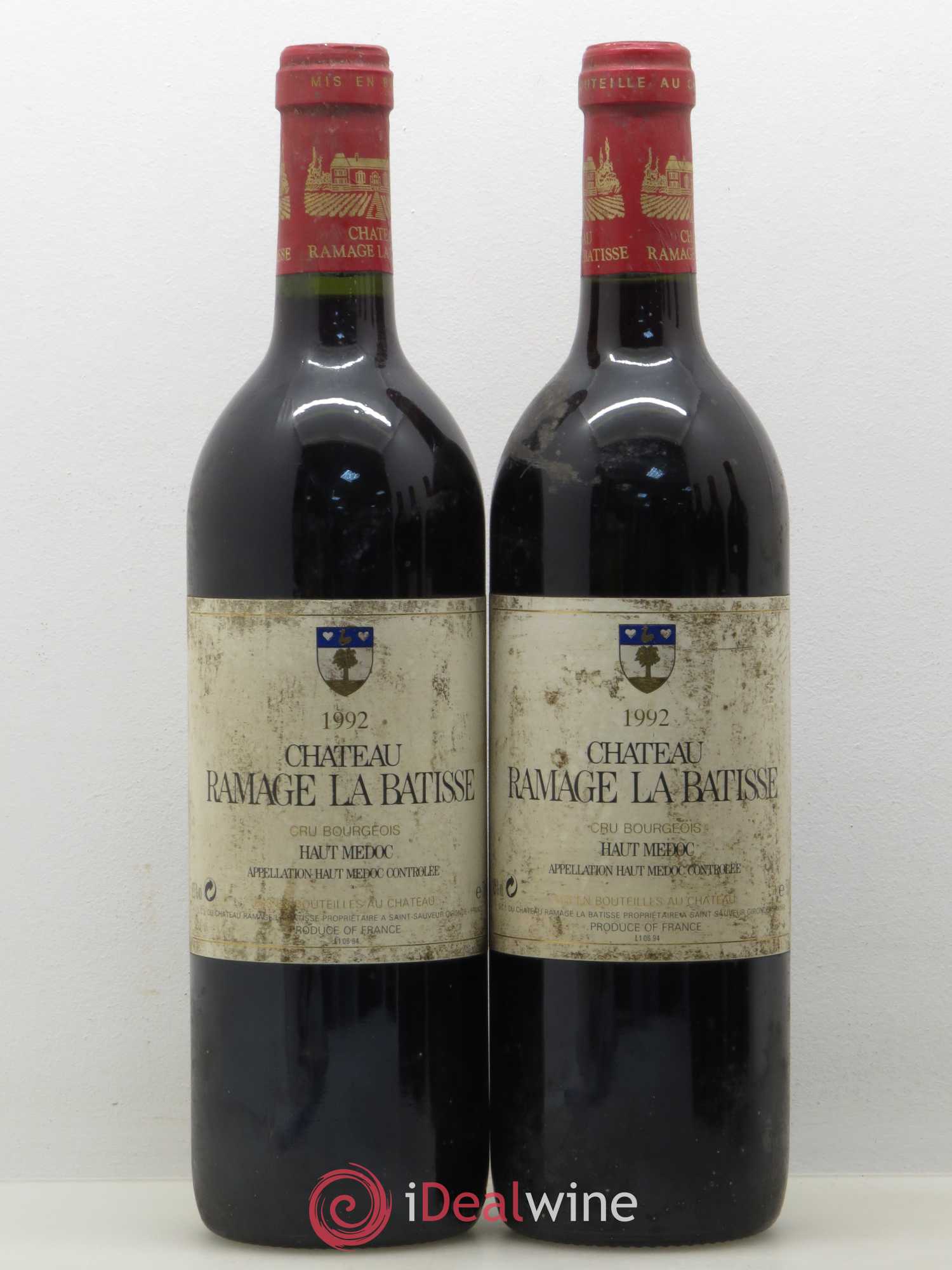 Château Ramage la Bâtisse Cru Bourgeois 1992 - Lot de 5 bouteilles - 2