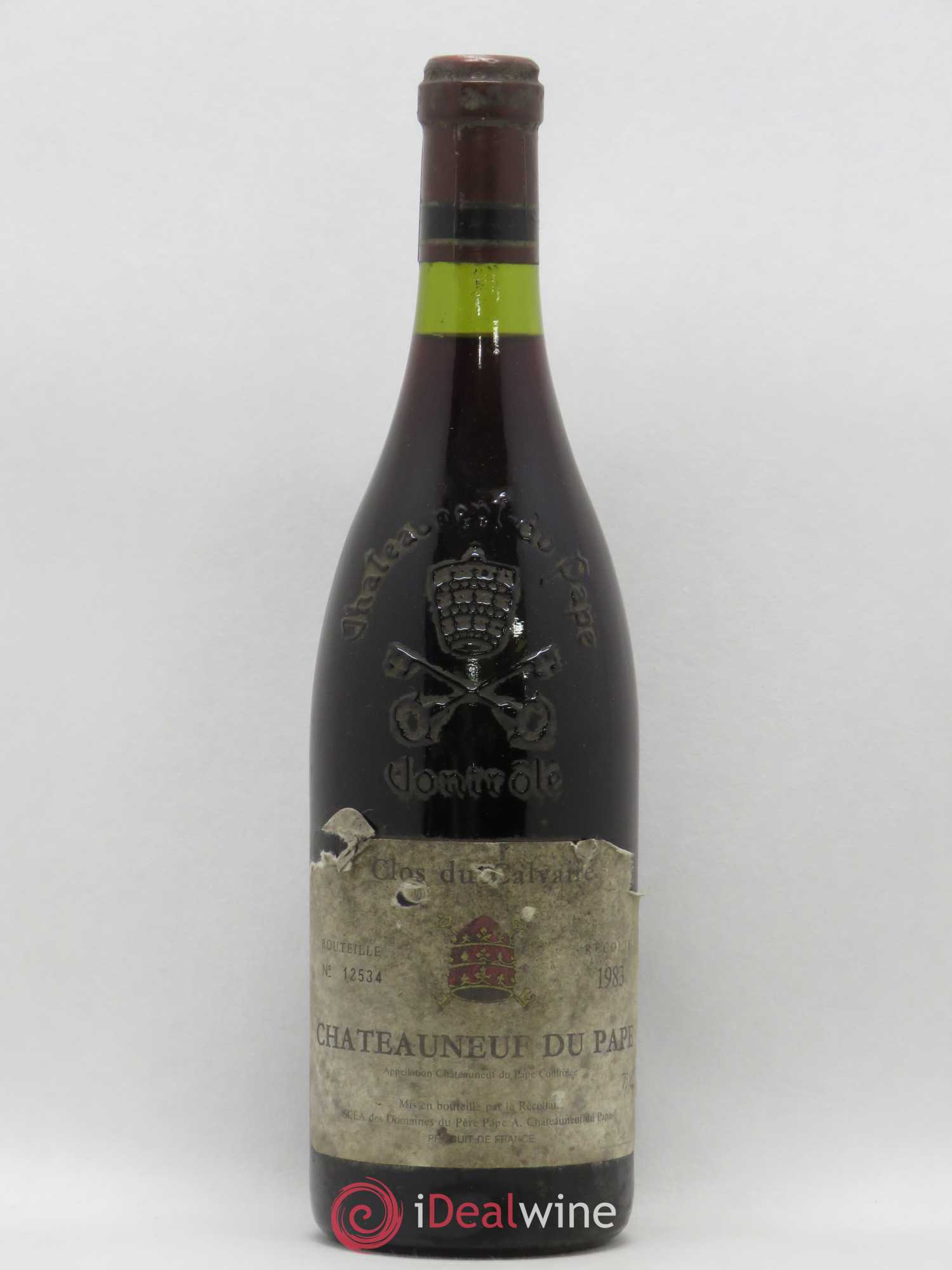 Châteauneuf-du-Pape Clos du Calvaire Domaine du Père Pape 1983 - Posten von 1 Flasche - 0