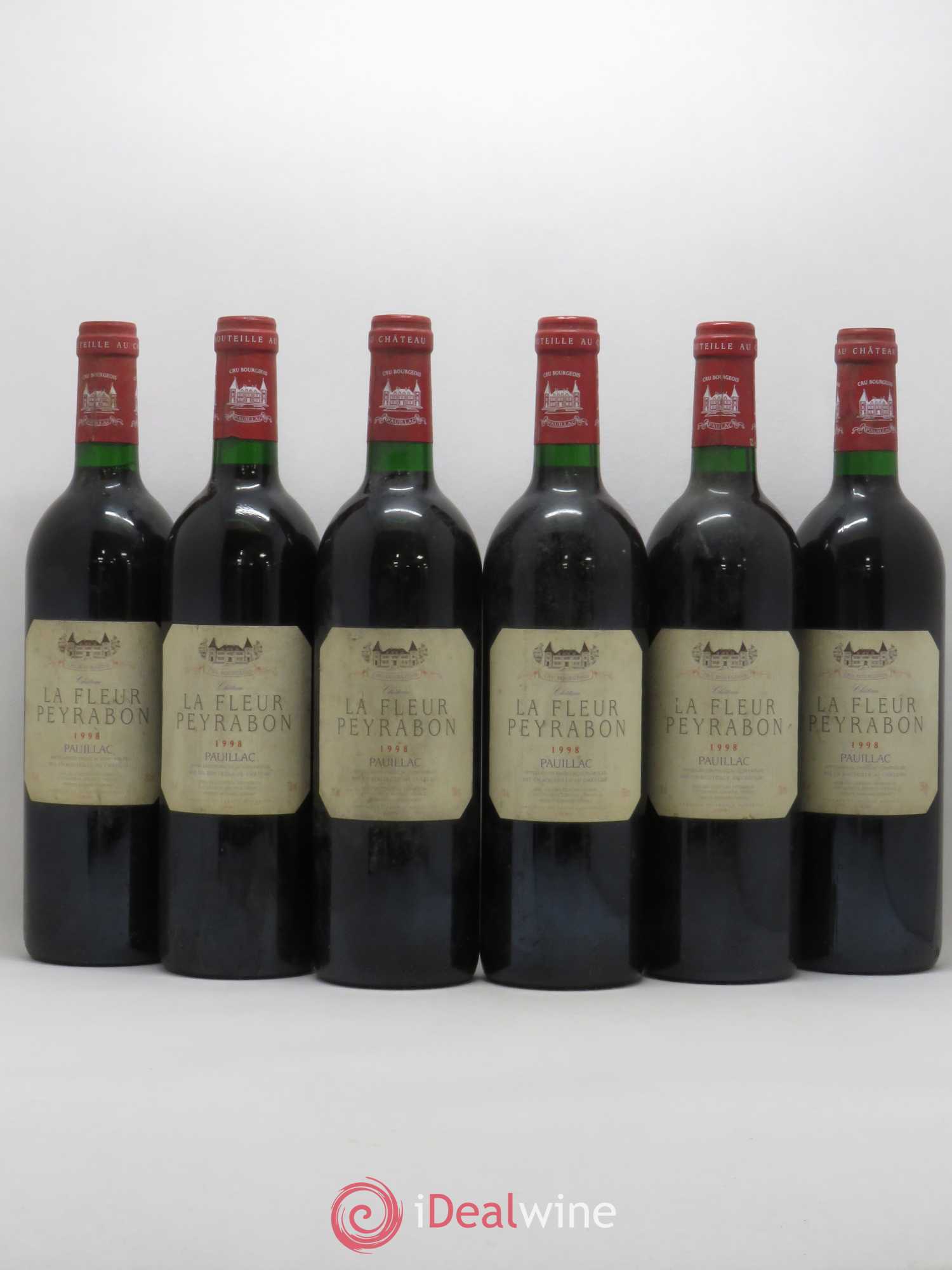 Château La Fleur Peyrabon Cru Bourgeois 1998 - Lot de 6 bouteilles - 0