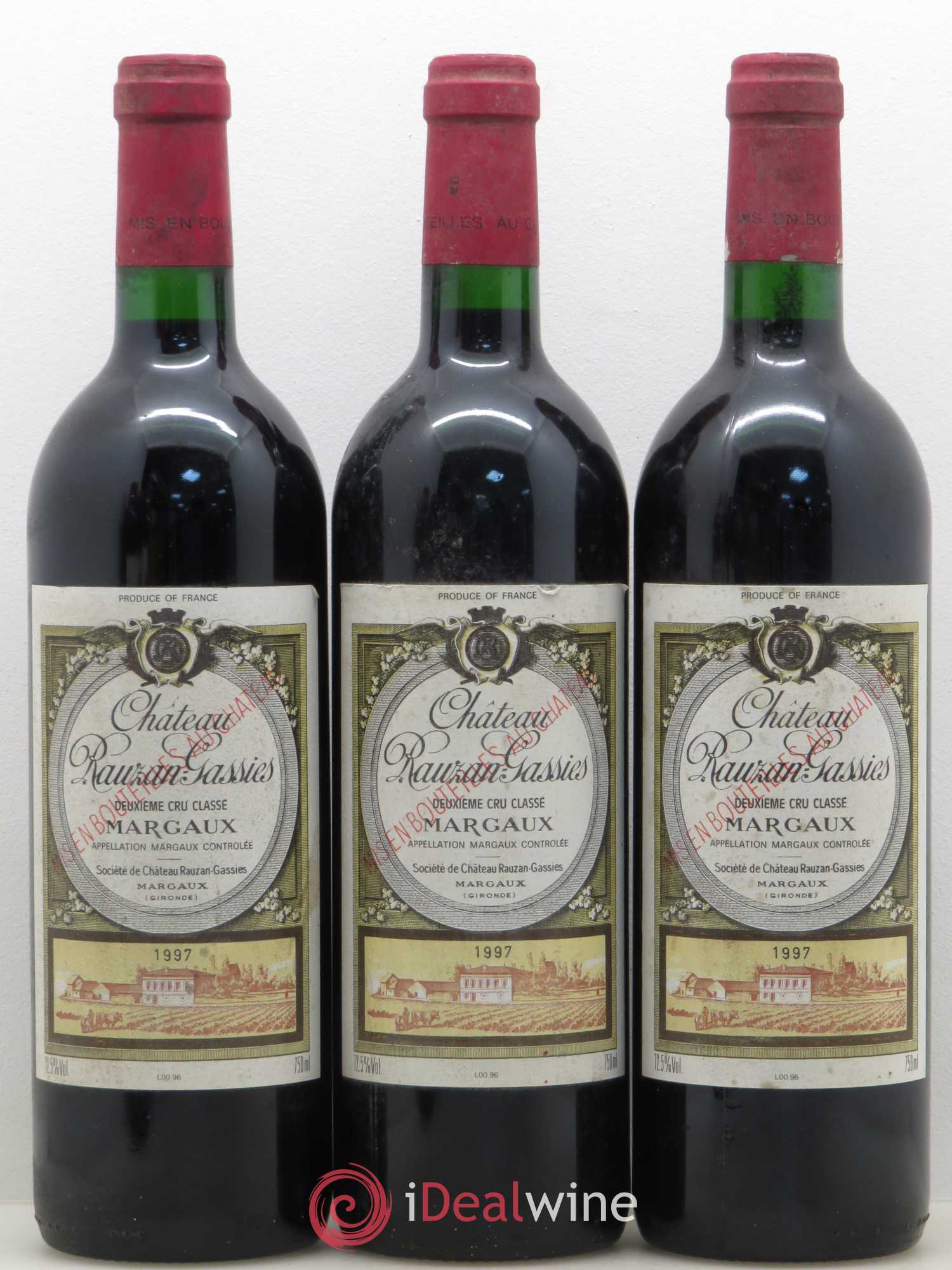Château Rauzan-Gassies 2ème Grand Cru Classé 1997 - Lot de 5 bouteilles - 1