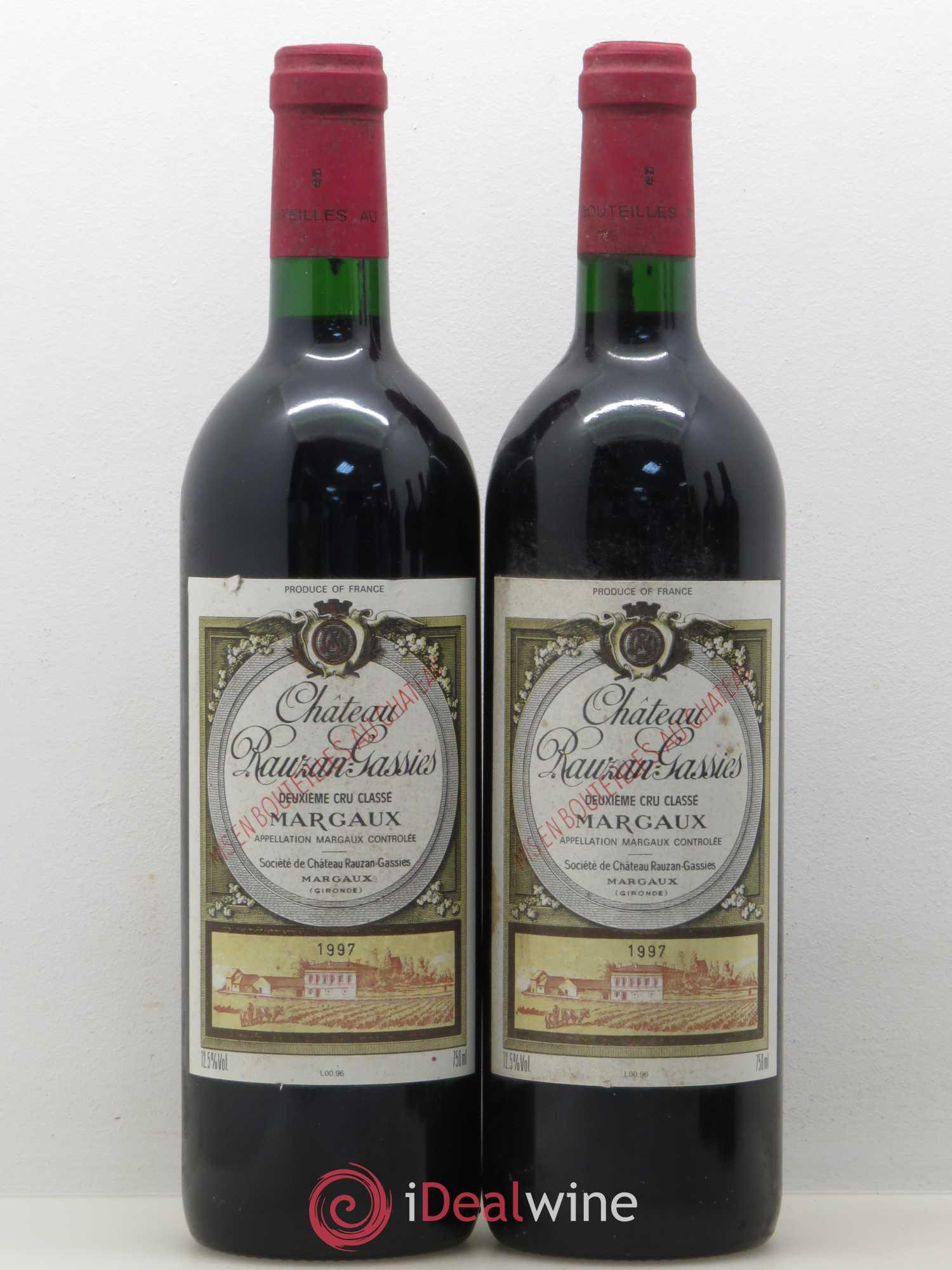Château Rauzan-Gassies 2ème Grand Cru Classé 1997 - Lot de 5 bouteilles - 2
