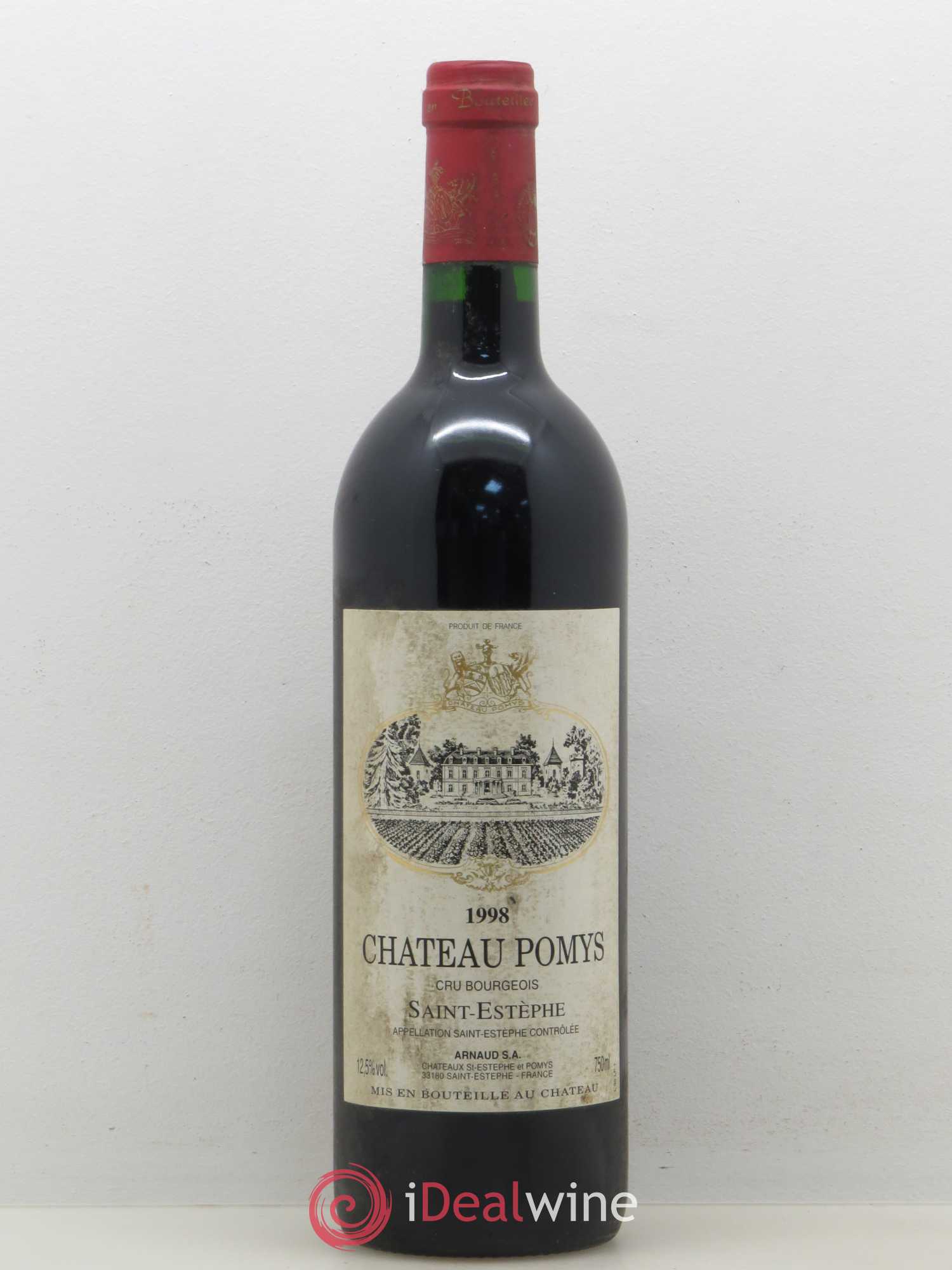 Château Pomys Cru Bourgeois 1998 - Lot de 1 bouteille - 0