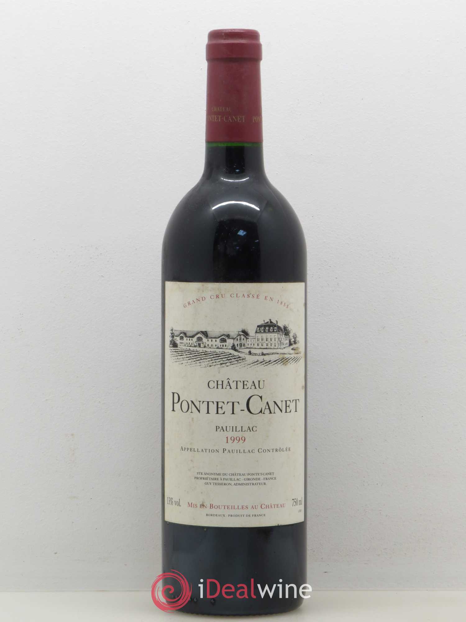 Château Pontet Canet 5ème Grand Cru Classé 1999 - Lot de 1 bouteille - 0