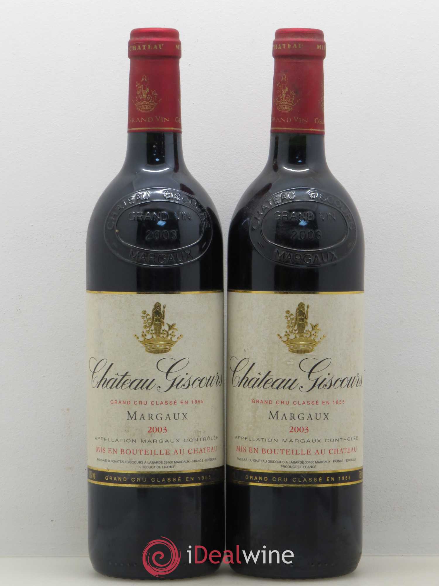 Château Giscours 3ème Grand Cru Classé 2003 - Lot de 2 bouteilles - 0