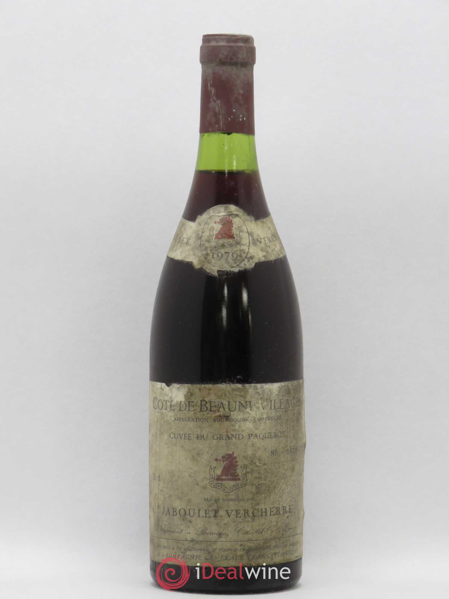Côte de Beaune-Villages Cuvée Grand Paquebot Jaboulet-Vercherre 1979 - Posten von 1 Flasche - 0
