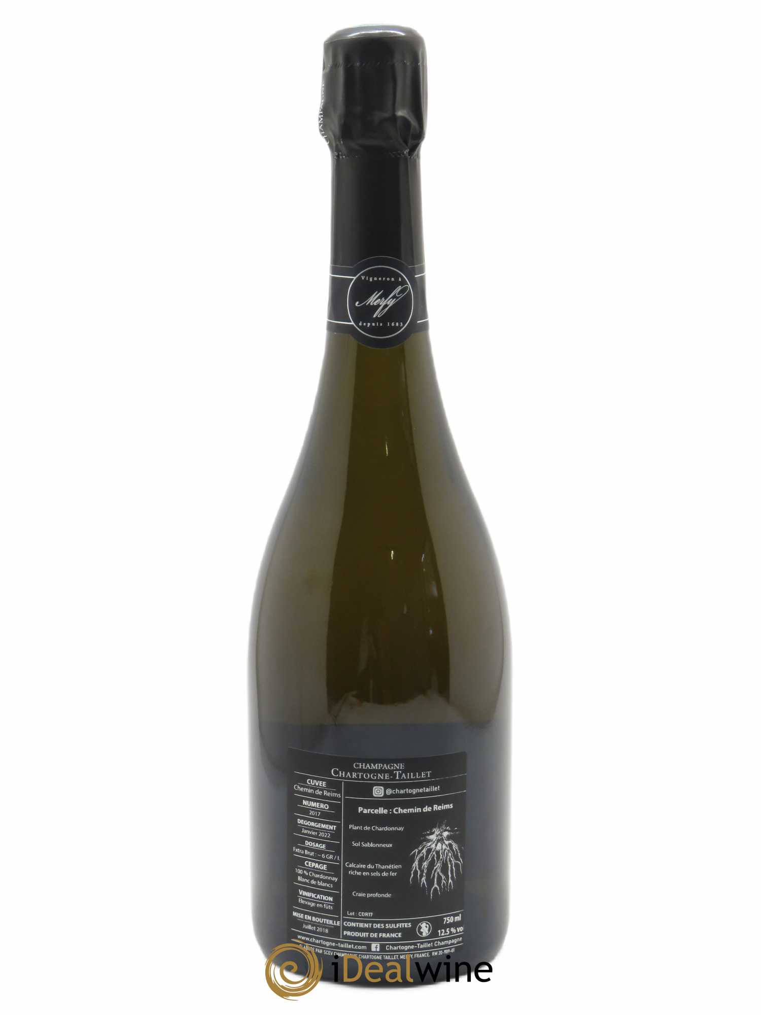 Chemins de Reims Chartogne-Taillet 2017 - Lot de 1 bouteille - 1