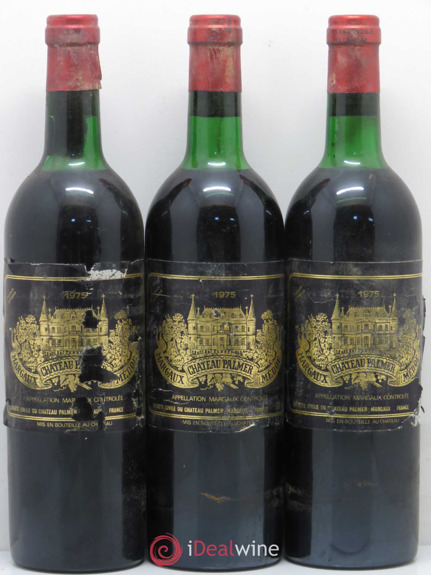 Château Palmer 3ème Grand Cru Classé 1975 - Lot de 12 bouteilles - 2
