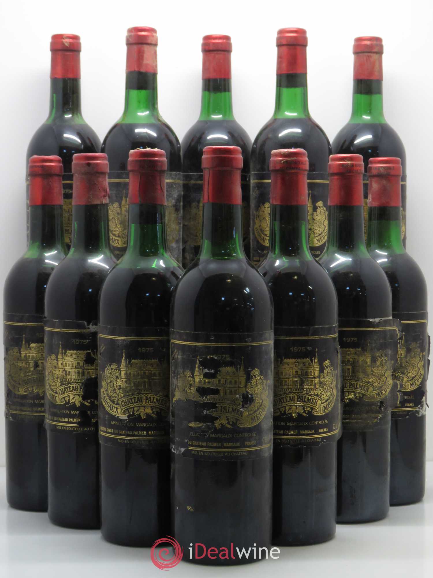 Château Palmer 3ème Grand Cru Classé 1975 - Lot de 12 bouteilles - 0