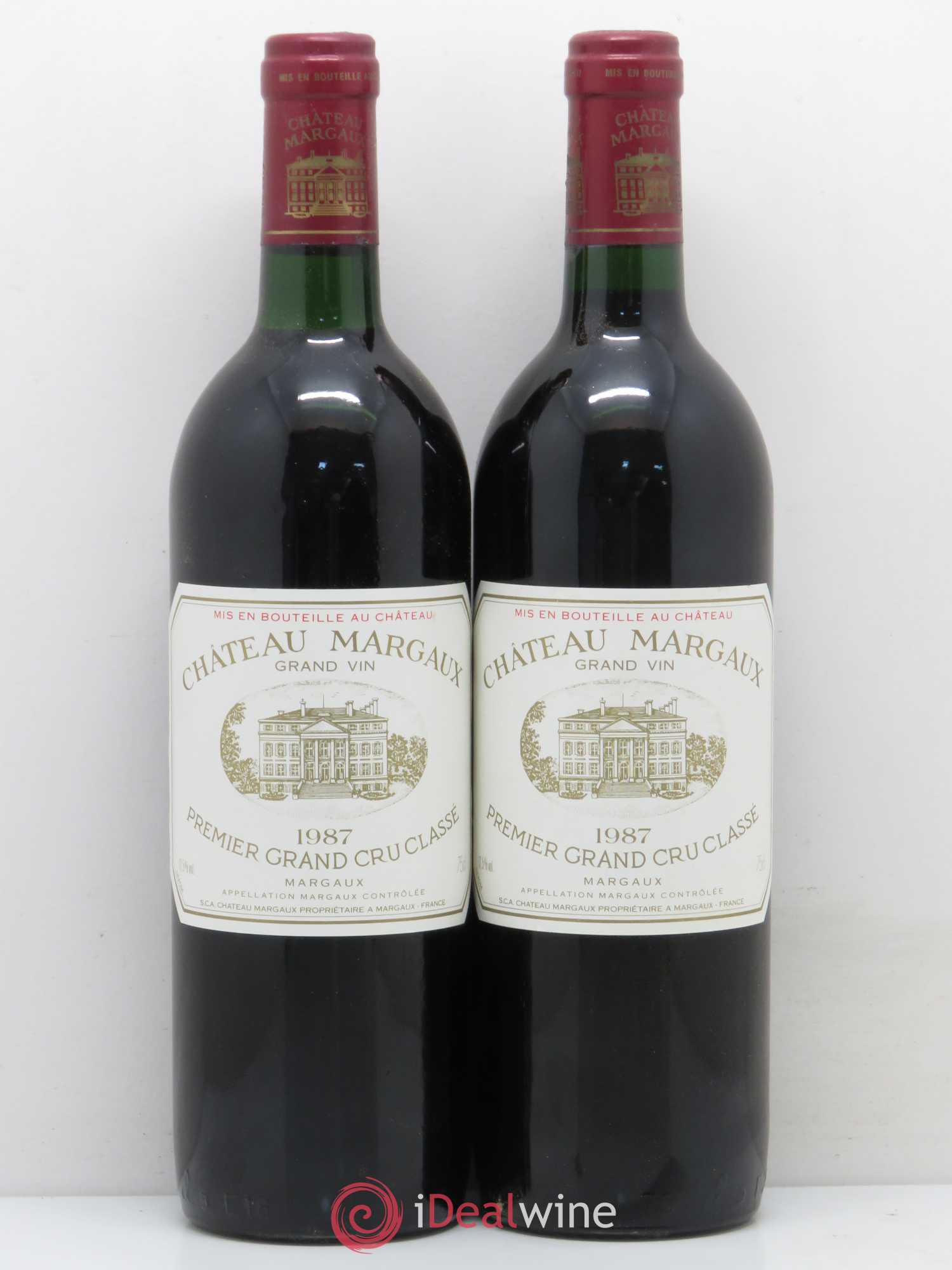 Château Margaux 1er Grand Cru Classé 1987 - Lot de 2 bouteilles - 0