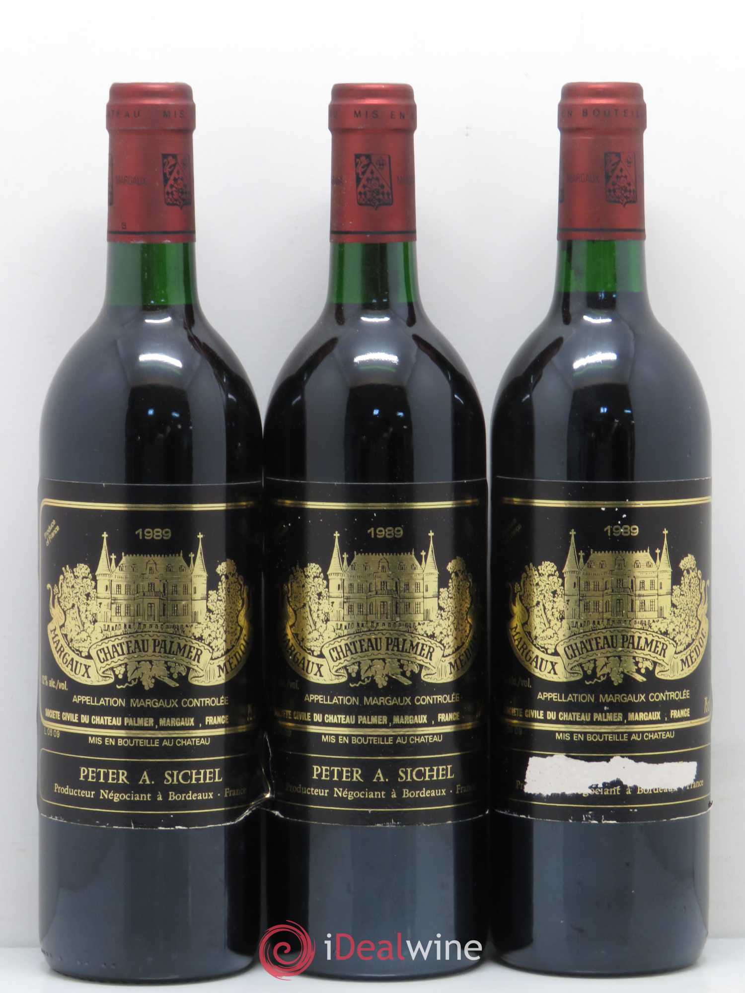 Château Palmer 3ème Grand Cru Classé 1989 - Lot de 6 bouteilles - 1