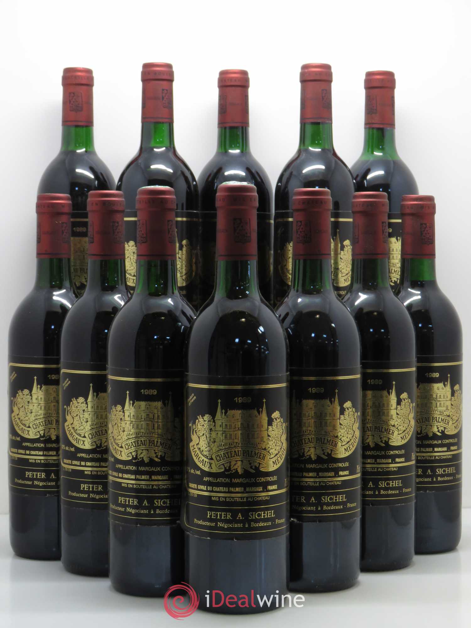 Château Palmer 3ème Grand Cru Classé 1989 - Lot de 12 bouteilles - 0