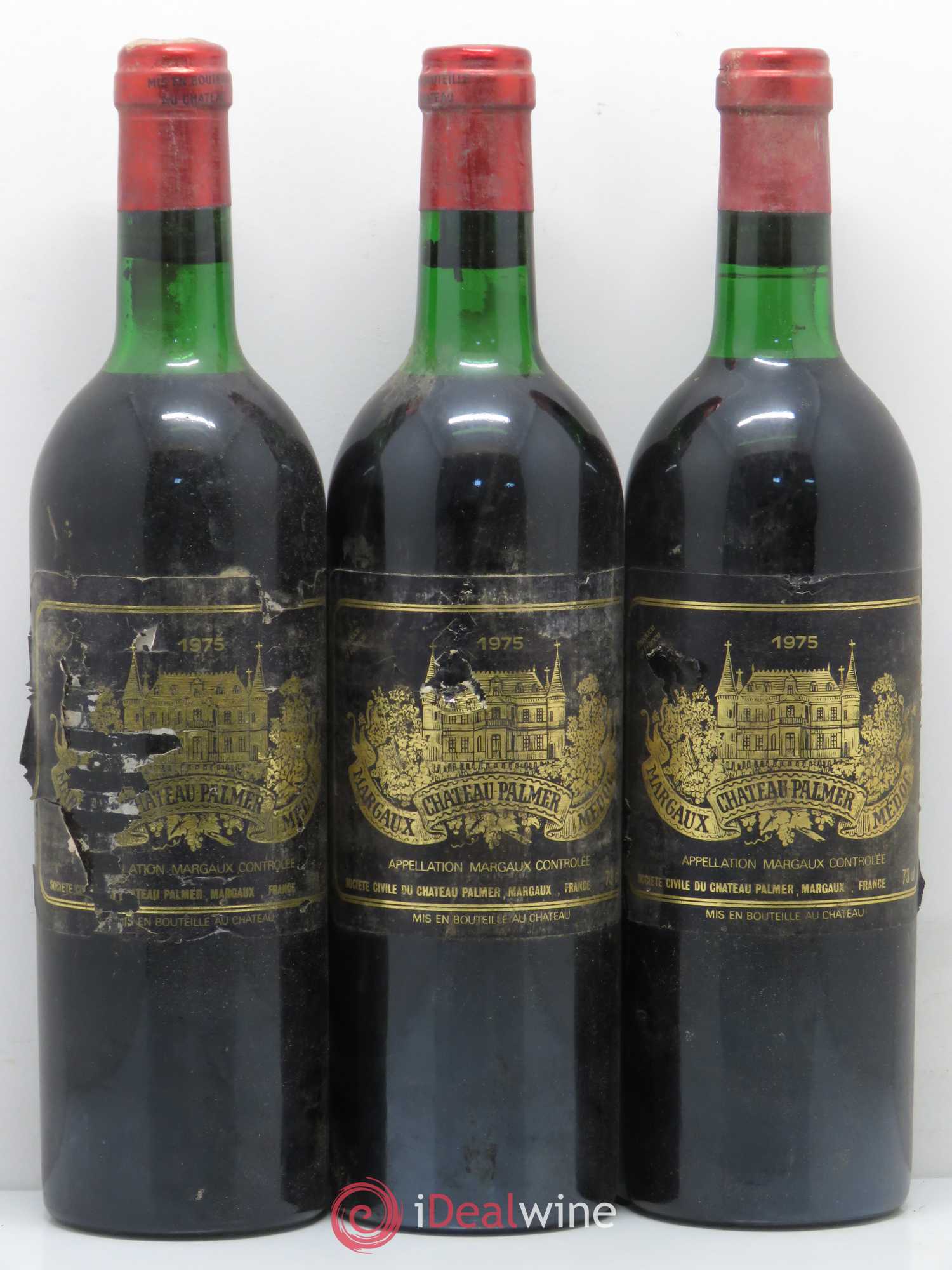 Château Palmer 3ème Grand Cru Classé 1975 - Lot de 6 bouteilles - 2