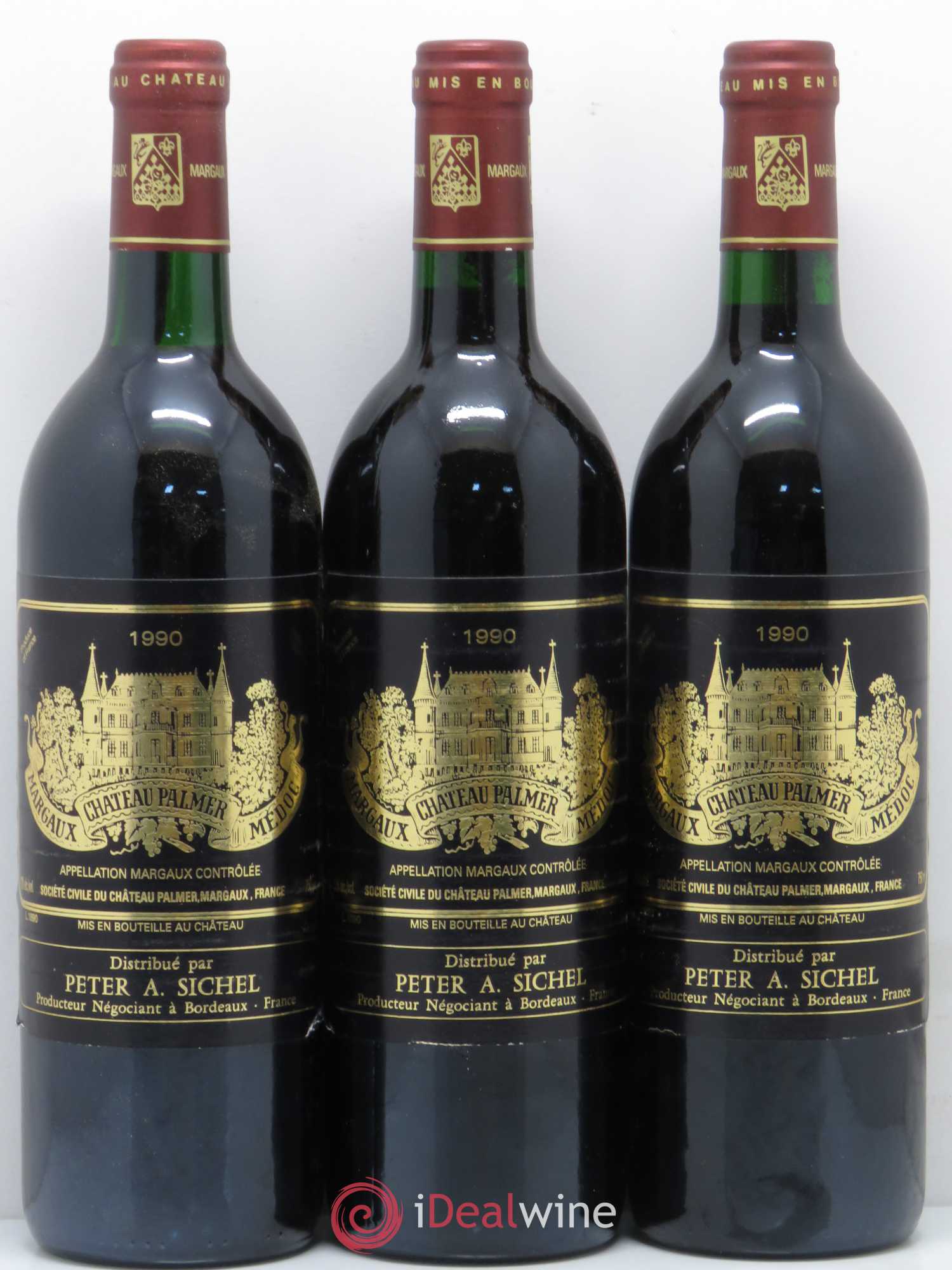 Château Palmer 3ème Grand Cru Classé 1990 - Lot de 12 bouteilles - 1