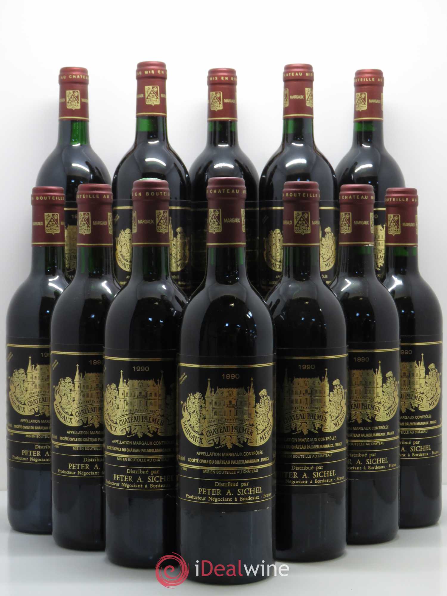 Château Palmer 3ème Grand Cru Classé 1990 - Lot de 12 bouteilles - 0