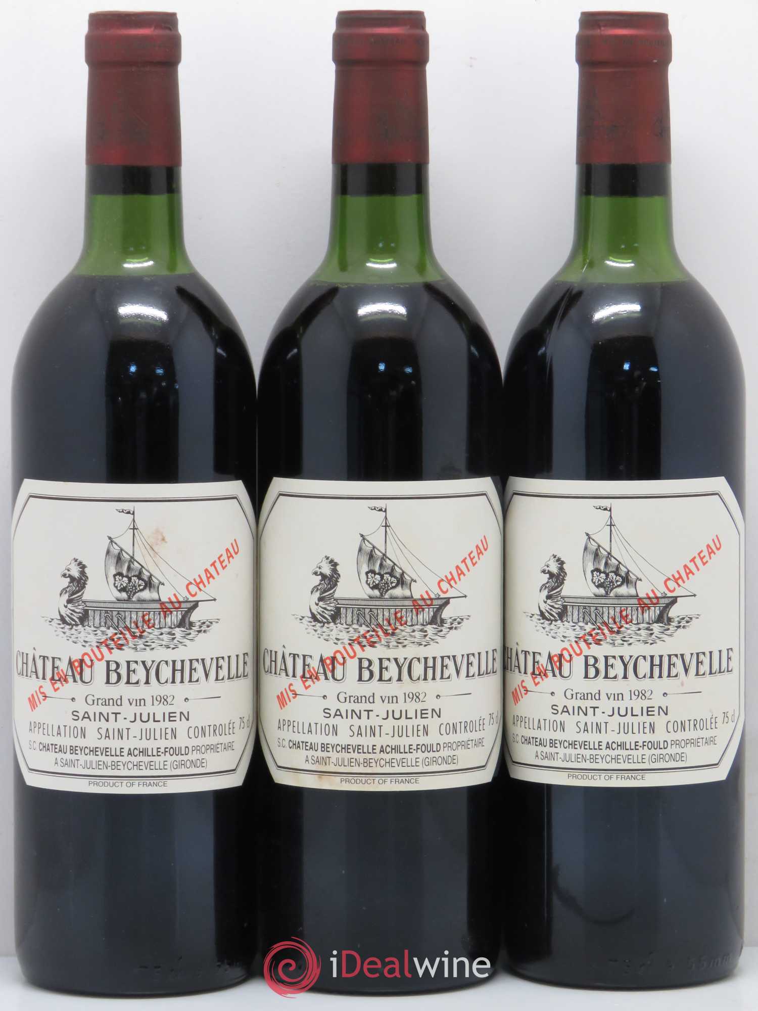 Château Beychevelle 4ème Grand Cru Classé 1982 - Lot de 12 bouteilles - 1