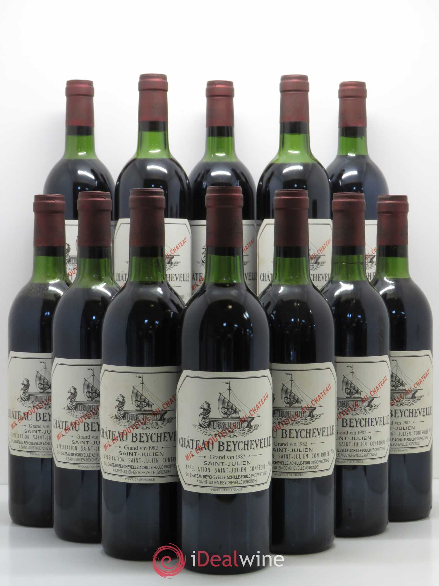 Château Beychevelle 4ème Grand Cru Classé 1982 - Lot de 12 bouteilles - 0
