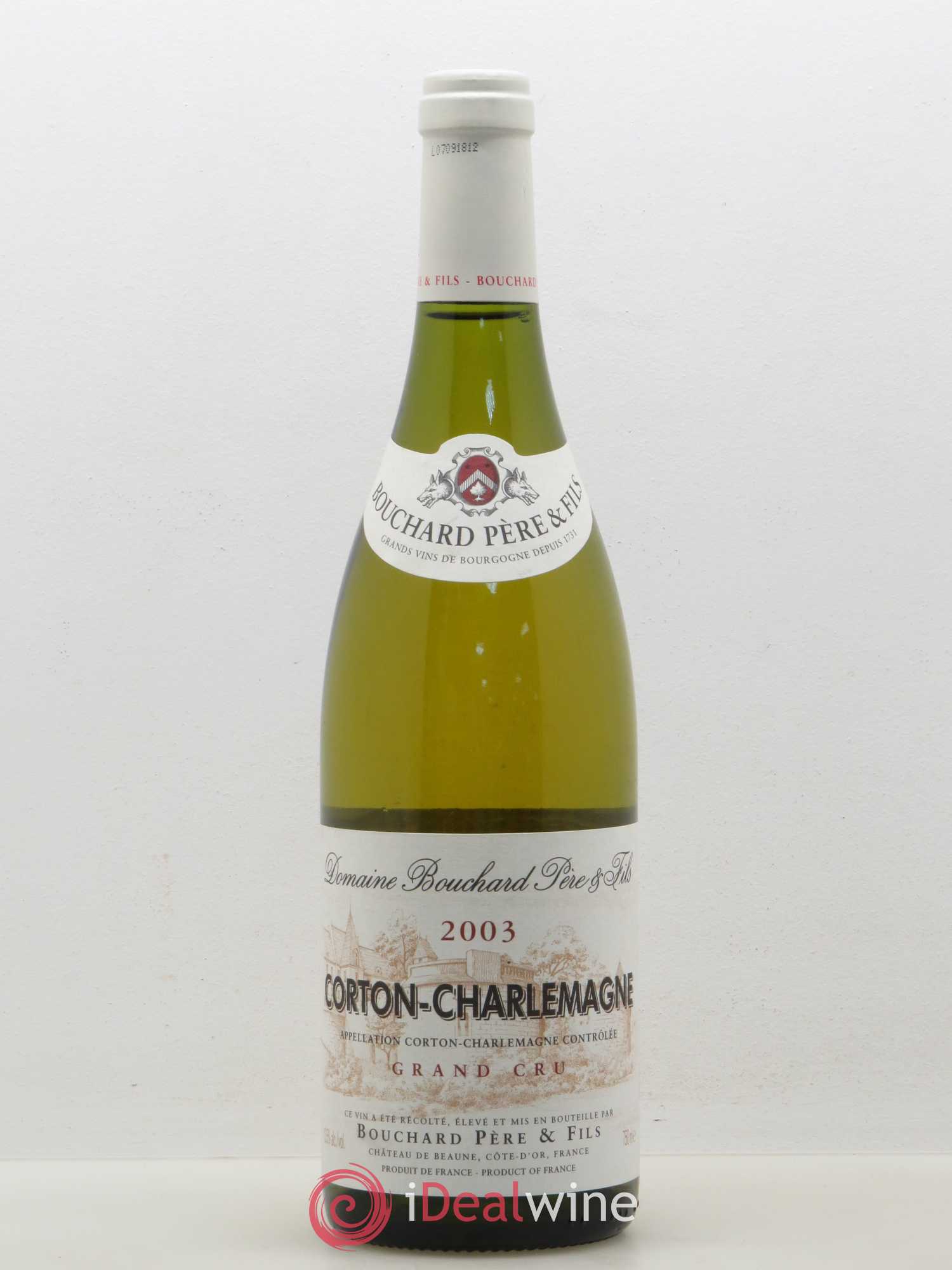 Corton-Charlemagne Grand Cru Bouchard Père & Fils 2003 - Lot de 1 bouteille - 0