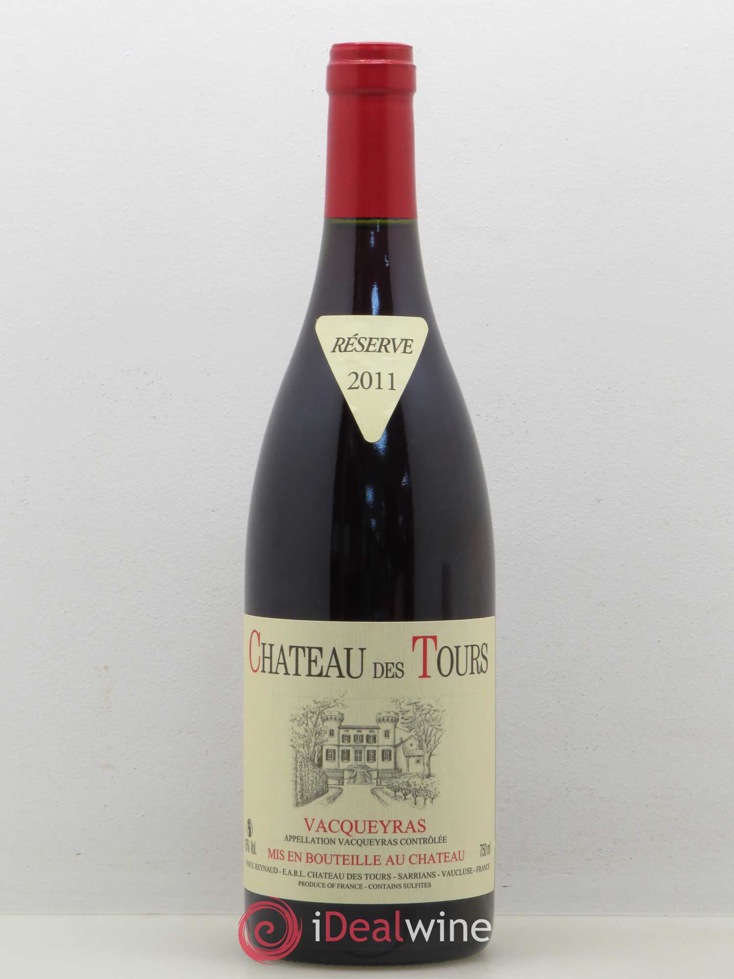 Vacqueyras Château des Tours Emmanuel Reynaud 2011 - Lot de 1 bouteille - 0
