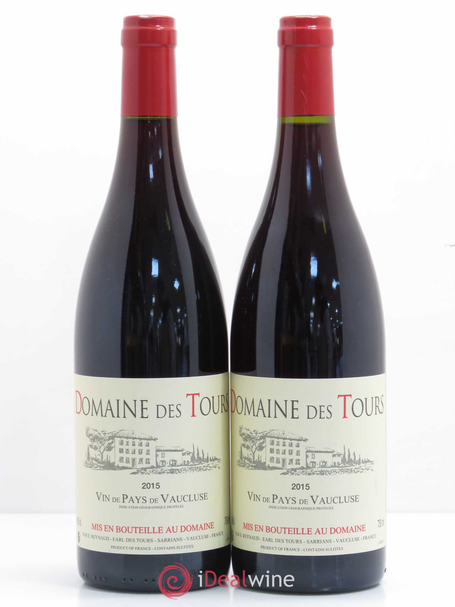 Vaucluse (Vin de Pays de Vaucluse) Domaine des Tours Emmanuel Reynaud 2015 - Lotto di 2 bottiglie - 0