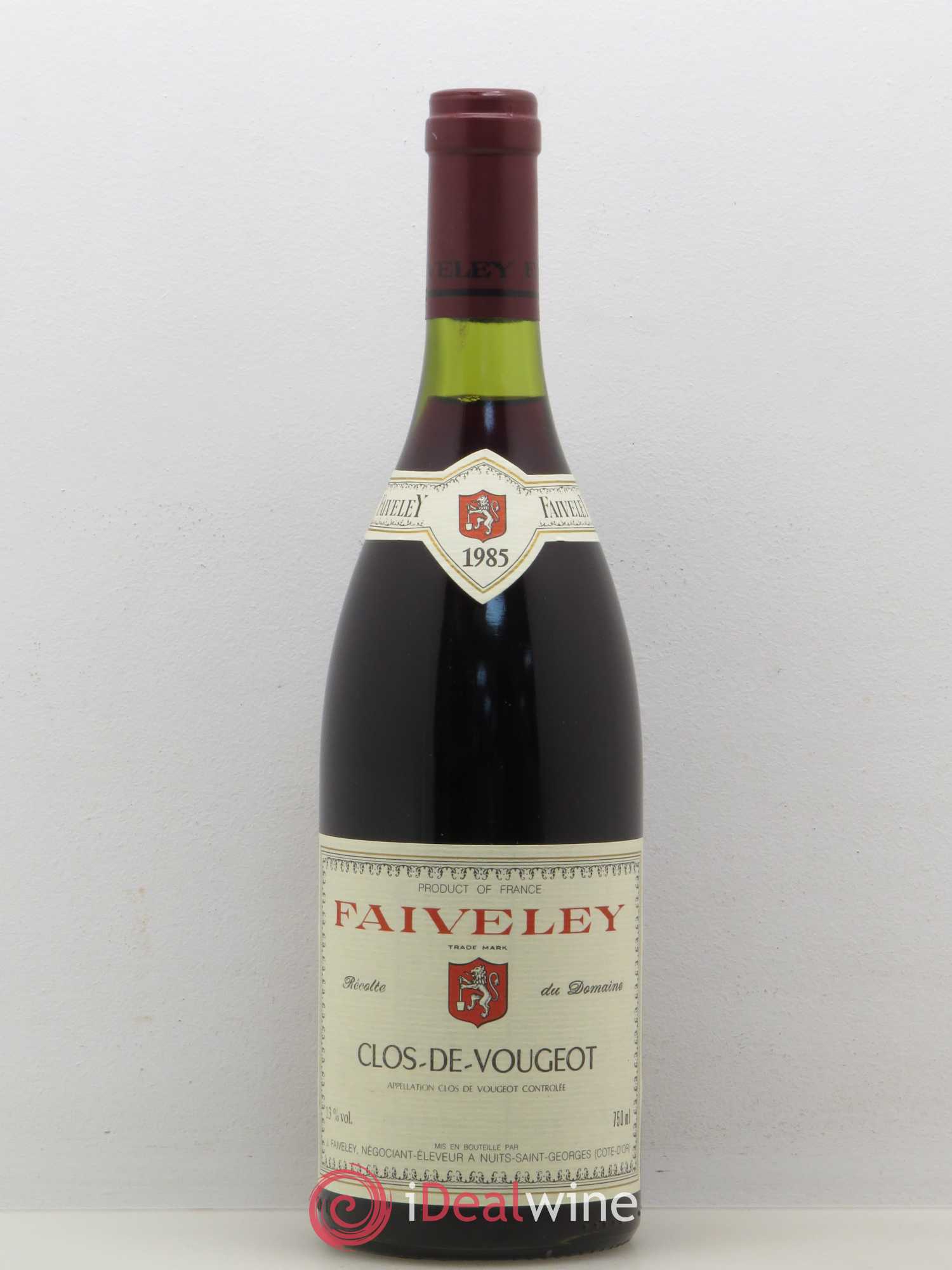 Clos de Vougeot Grand Cru Faiveley 1985 - Lot de 1 bouteille - 0