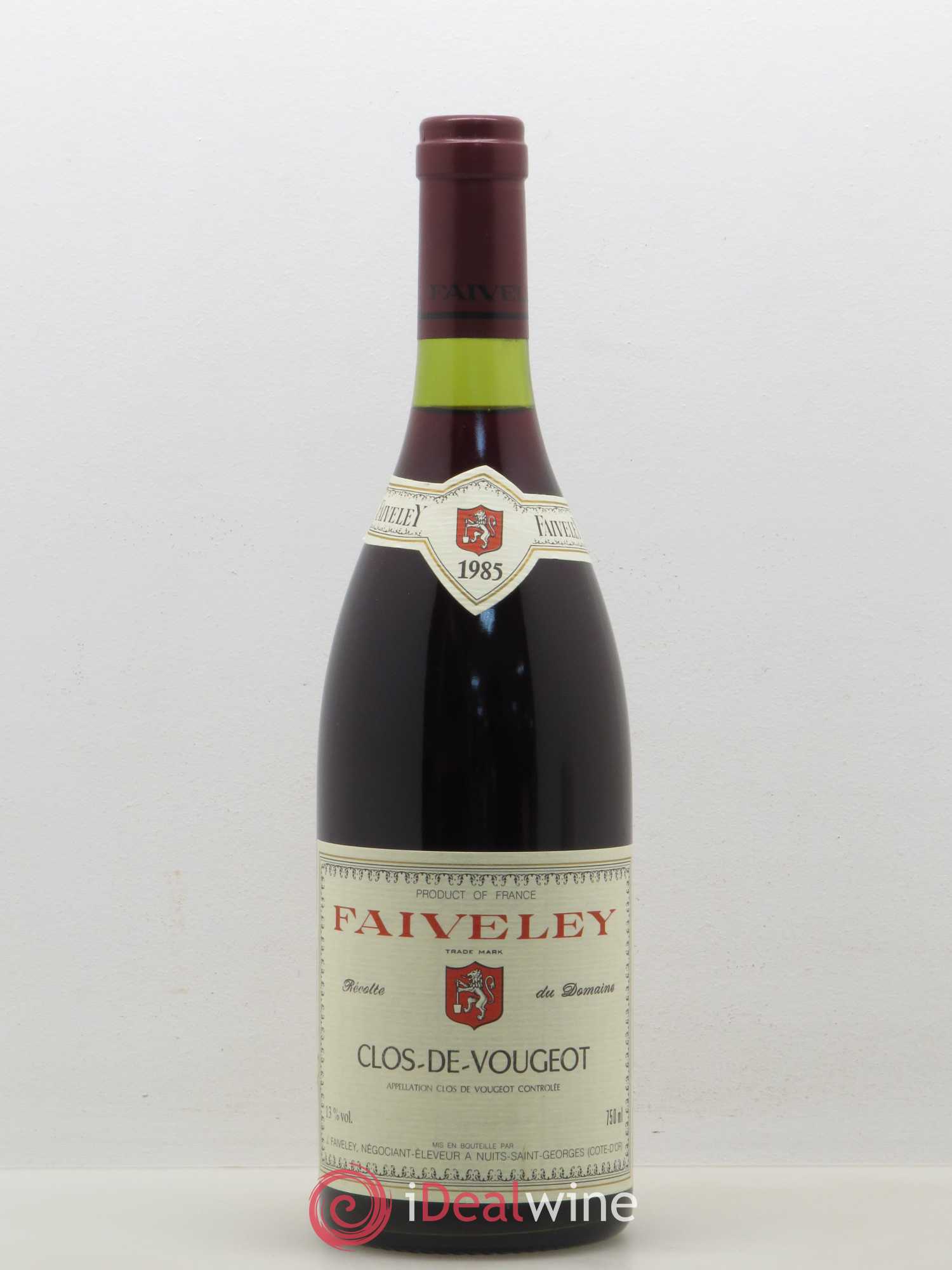 Clos de Vougeot Grand Cru Faiveley 1985 - Lot de 1 bouteille - 0