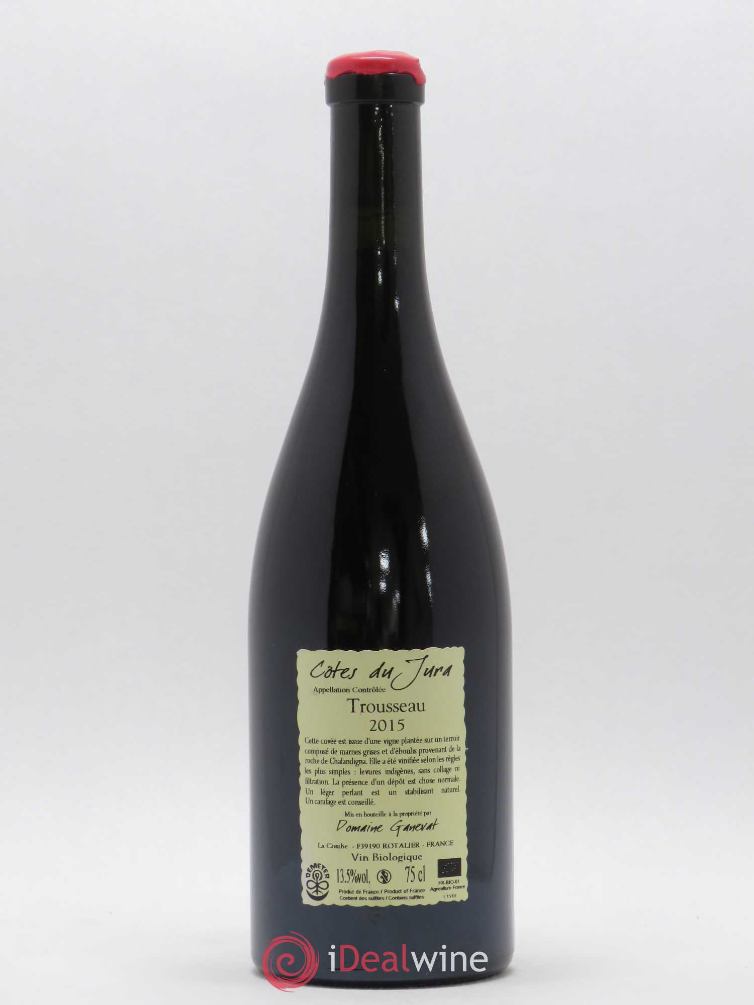 Côtes du Jura Plein Sud Jean-François Ganevat (Domaine) 2015 - Lot de 1 bouteille - 1