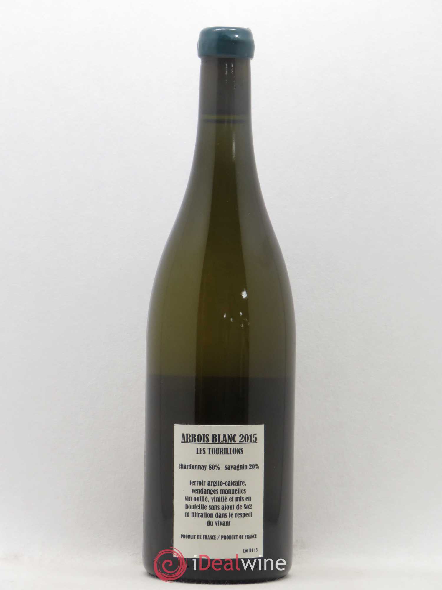 Arbois Chardonnay Savagnin Les Tourillons Adeline Houillon & Renaud Bruyère 2015 - Lot de 1 bouteille - 1