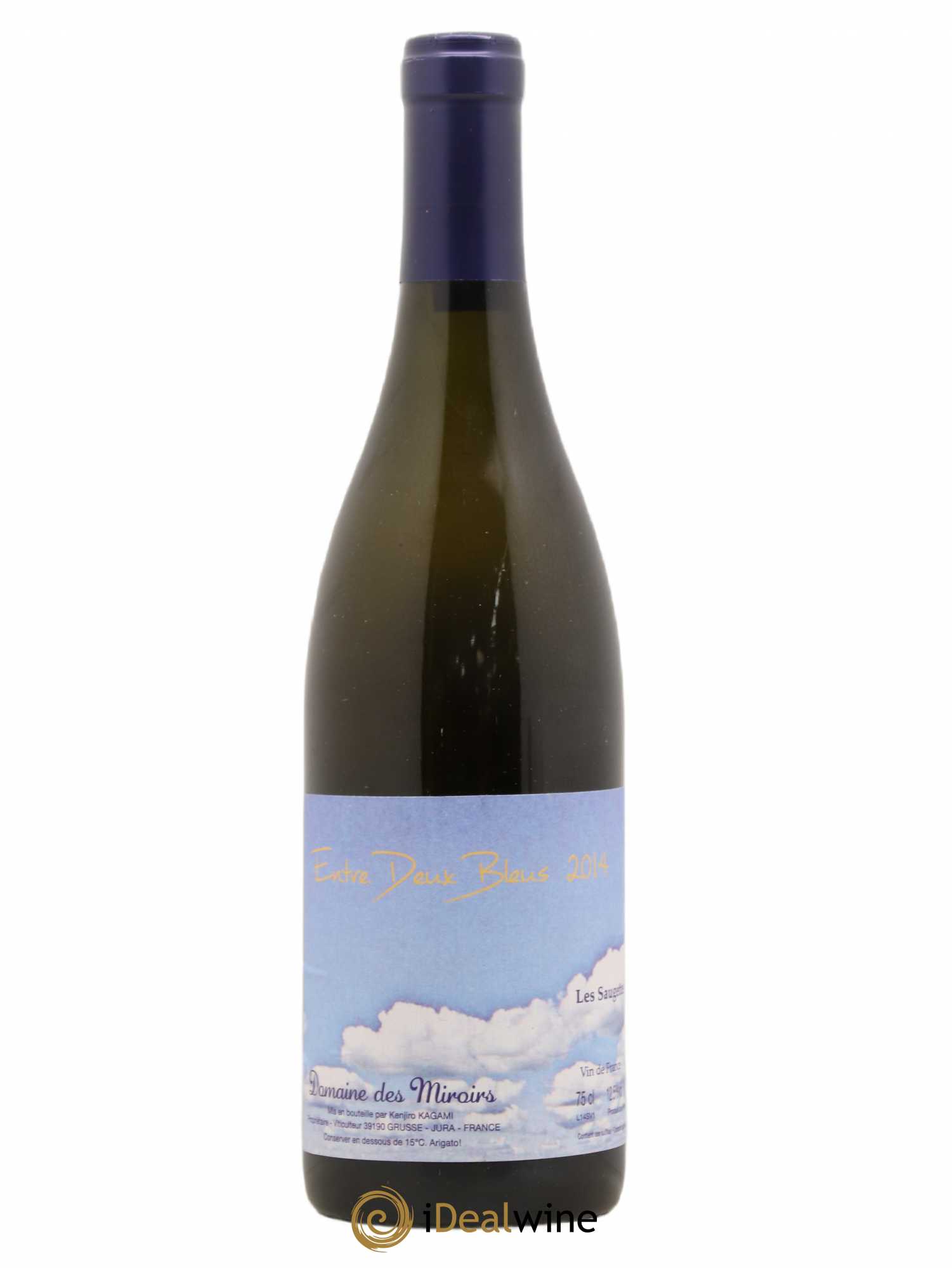 Vin de France Entre Deux Bleus Les saugettes Kenjiro Kagami - Domaine des Miroirs 2014 - Lot de 1 bouteille - 0