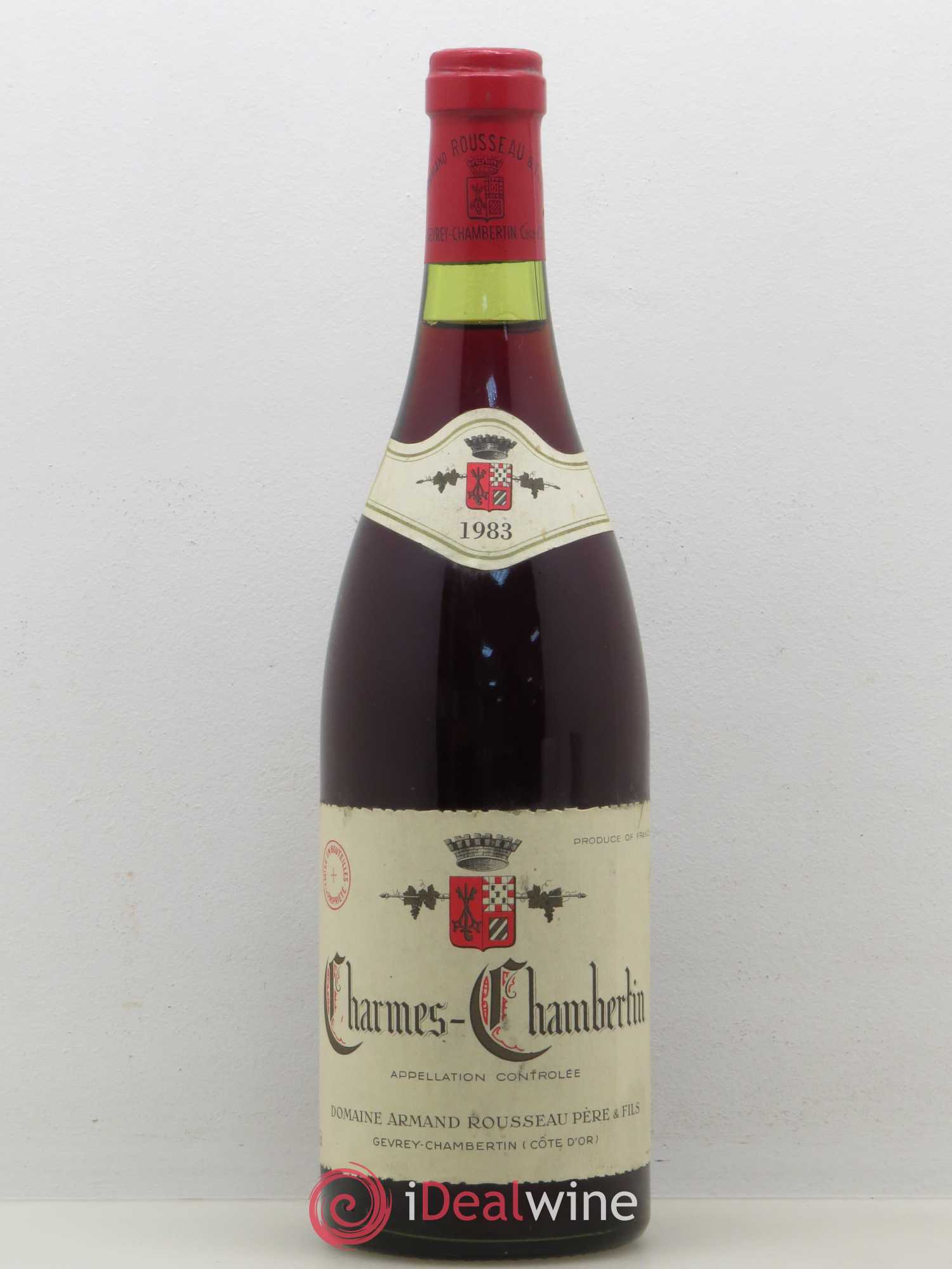 Charmes-Chambertin Grand Cru Armand Rousseau (Domaine) 1983 - Lot de 1 bouteille - 0
