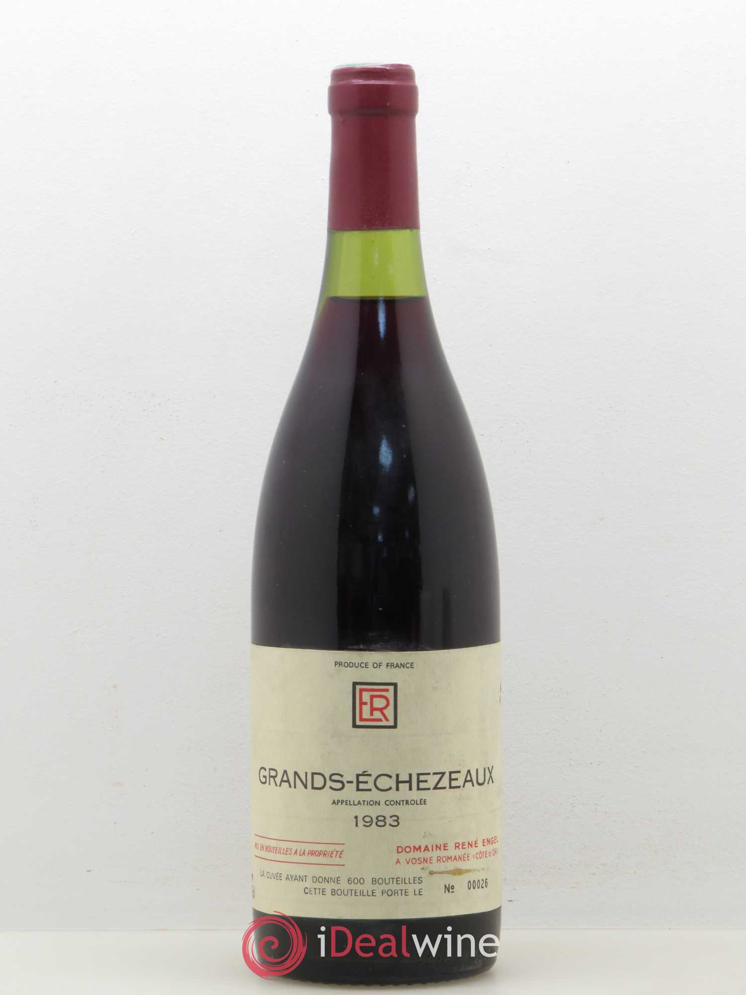 Grands-Echezeaux Grand Cru Domaine René Engel - Domaine Eugénie 1983 - Lot de 1 bouteille - 0