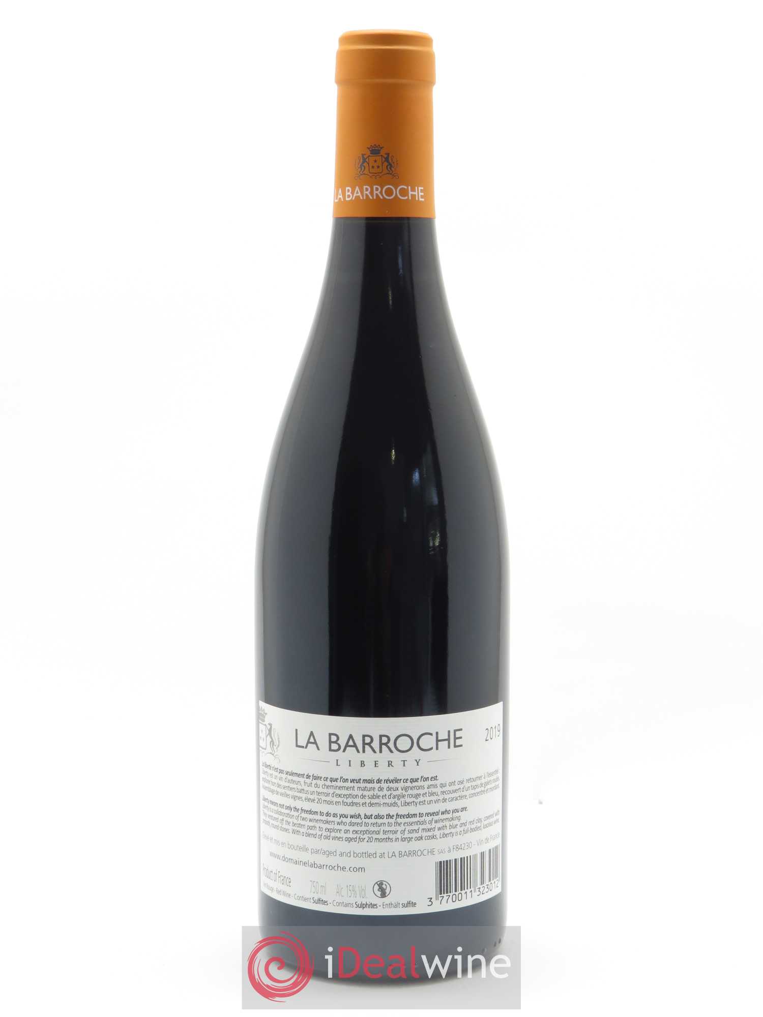 Vin de France Domaine La Barroche Liberty Domaine La Barroche 2019 - Lot of 1 bottle - 1