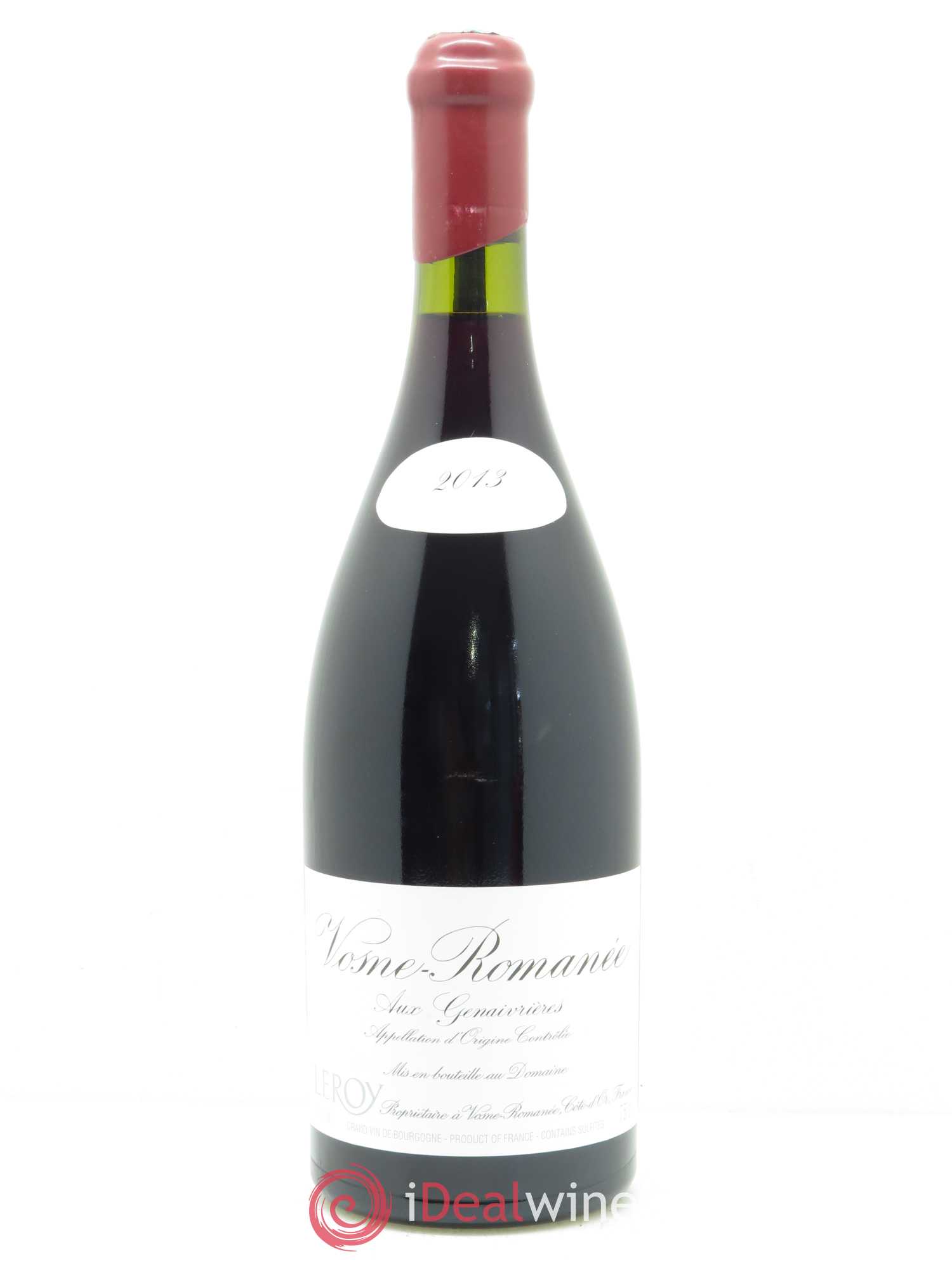 Vosne-Romanée Les Genaivrières Leroy (Domaine) 2013 - Lot de 1 bouteille - 0
