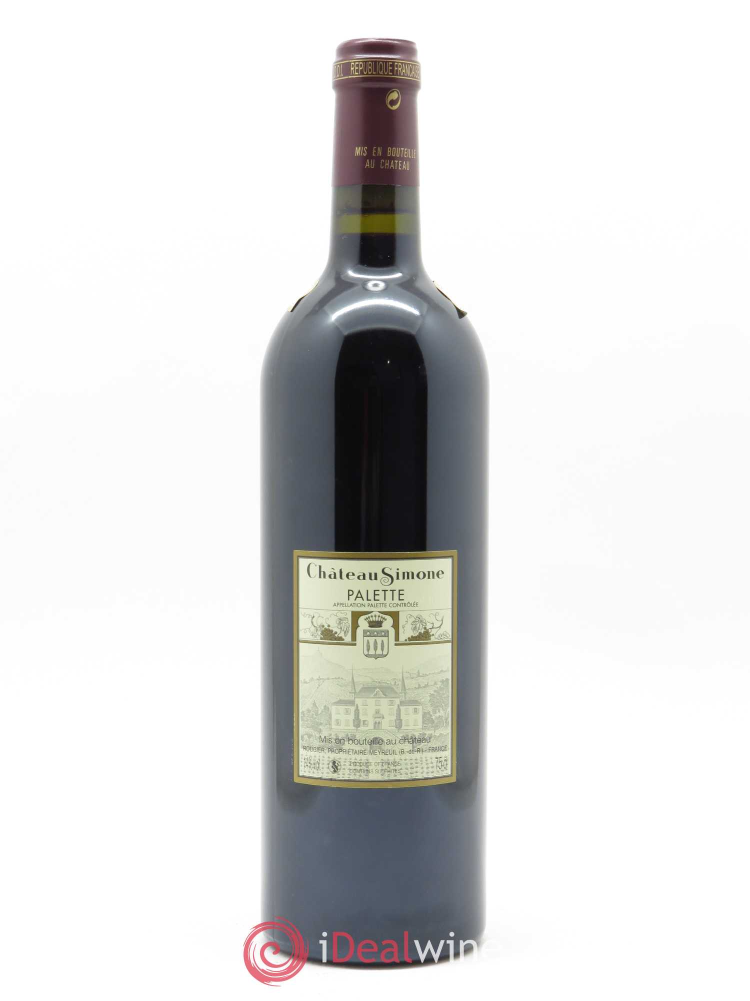 Palette Château Simone Famille Rougier 2016 - Lot de 1 bouteille - 1