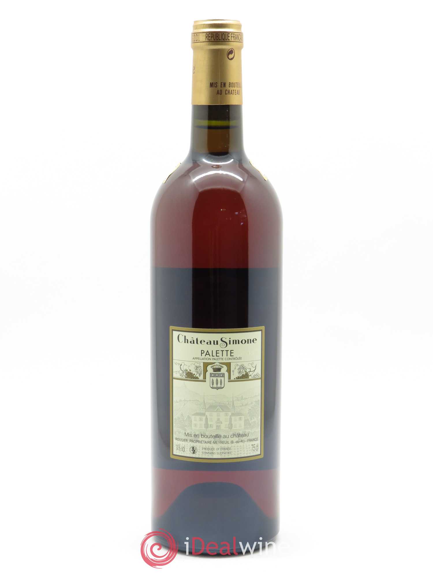 Palette Château Simone Famille Rougier 2019 - Lot de 1 bouteille - 1