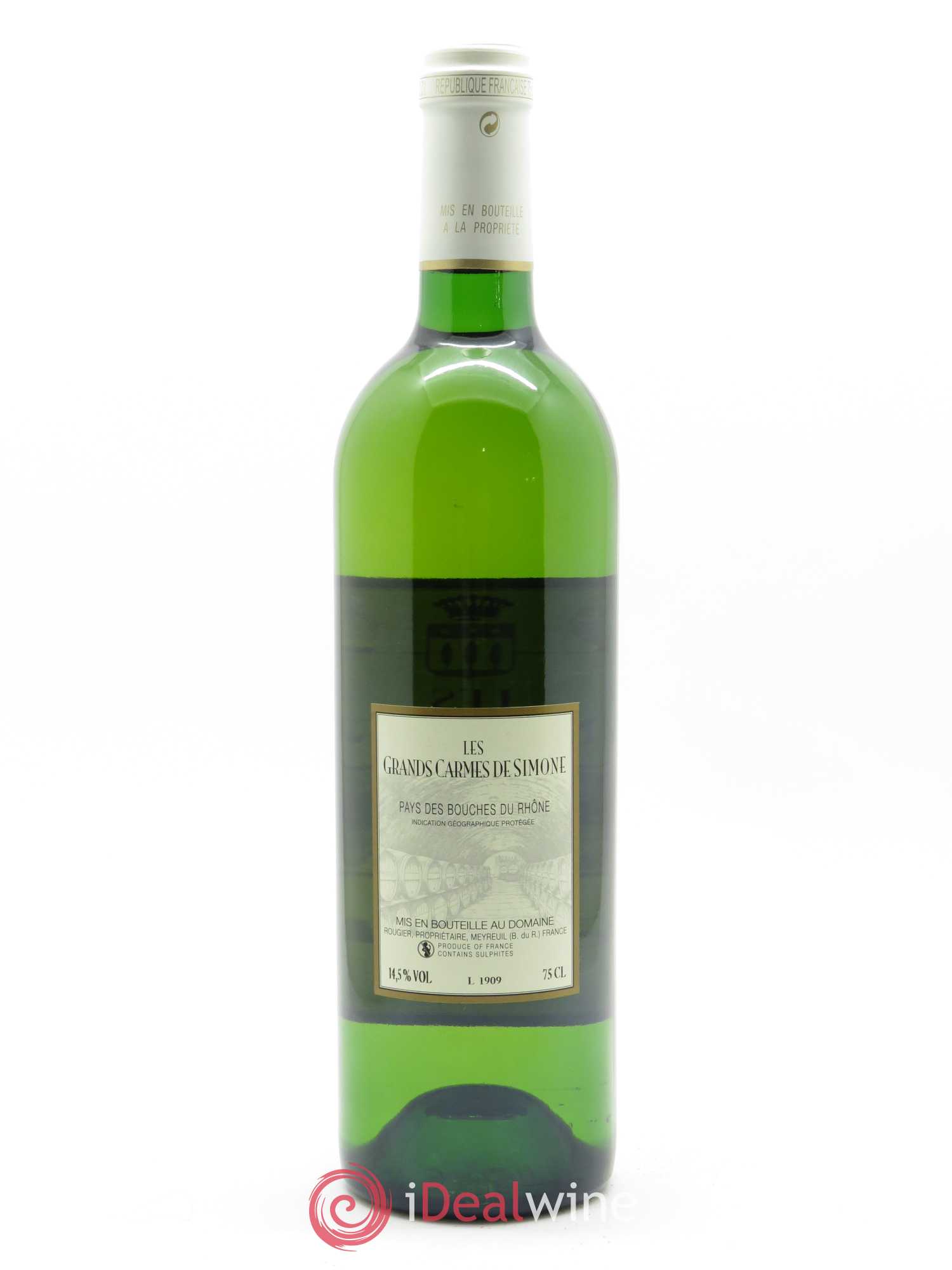 IGP Bouches du Rhône Château Simone Grands Carmes Famille Rougier 2016 - Lot of 1 bottle - 1