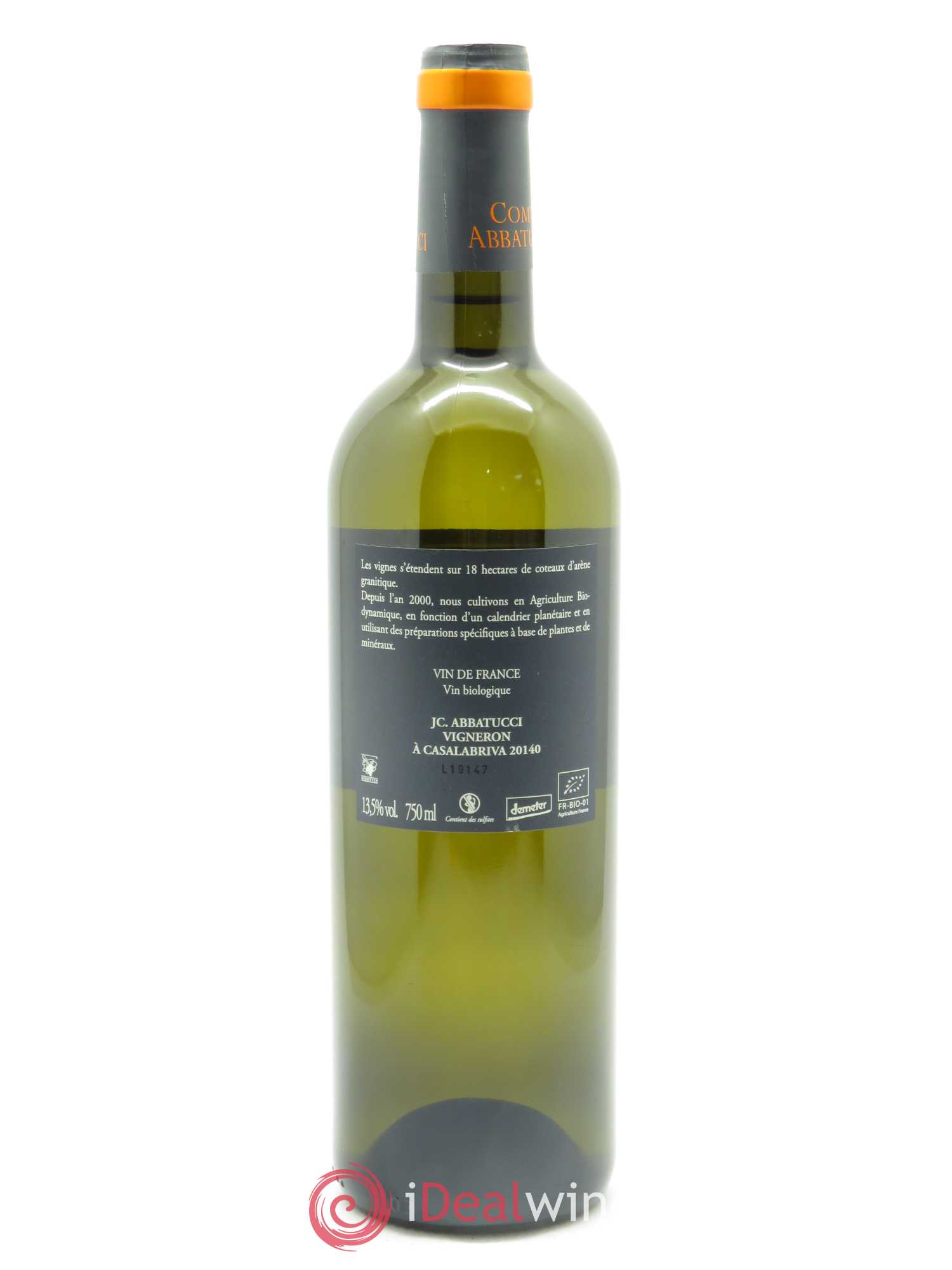 Vin de France Faustine Vieilles Vignes Comte Abbatucci (Domaine) 2019 - Lot de 1 bouteille - 1