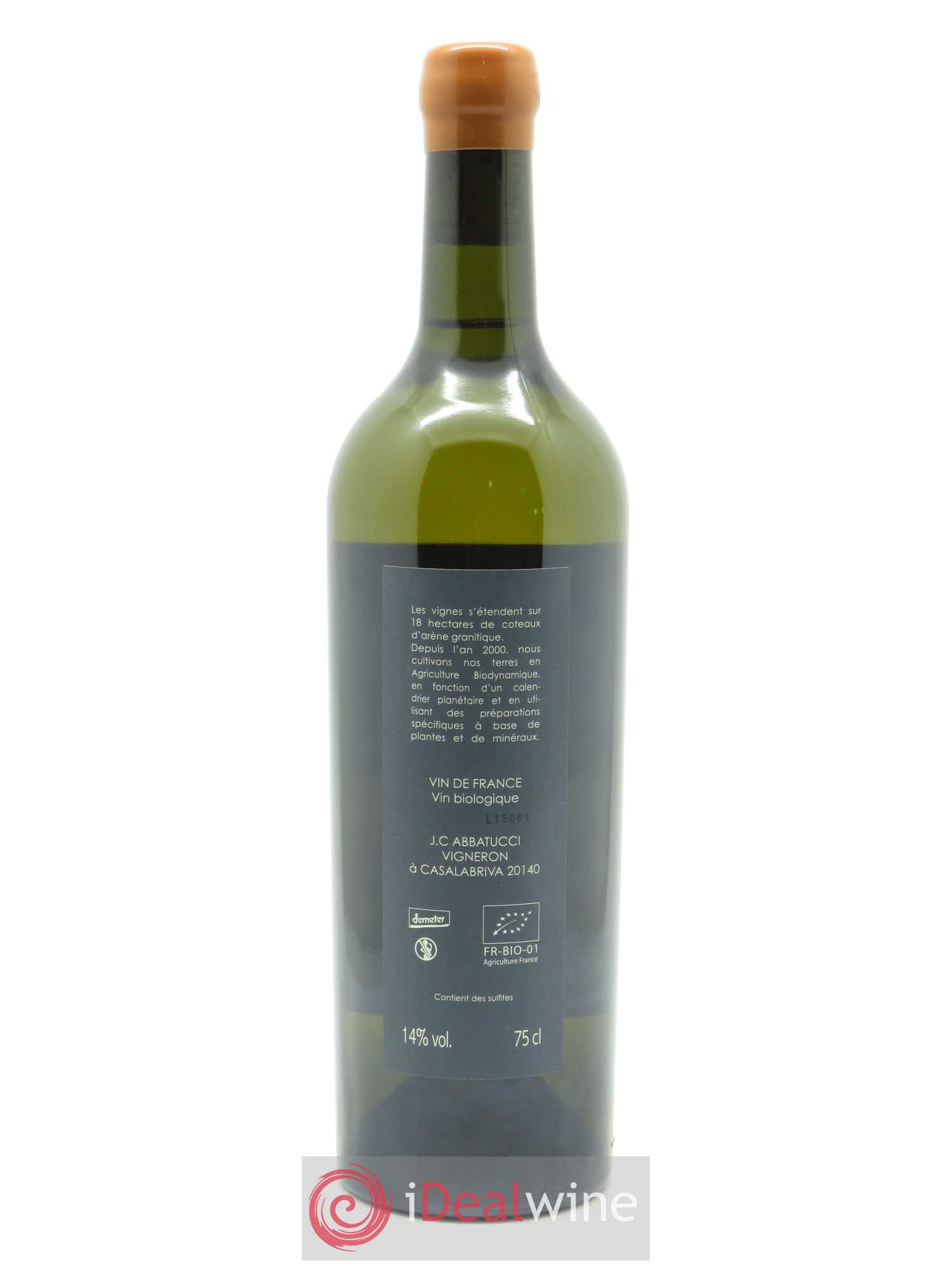 Vin de France Diplomate d'Empire Comte Abbatucci (Domaine) 2015 - Lot de 1 bouteille - 1