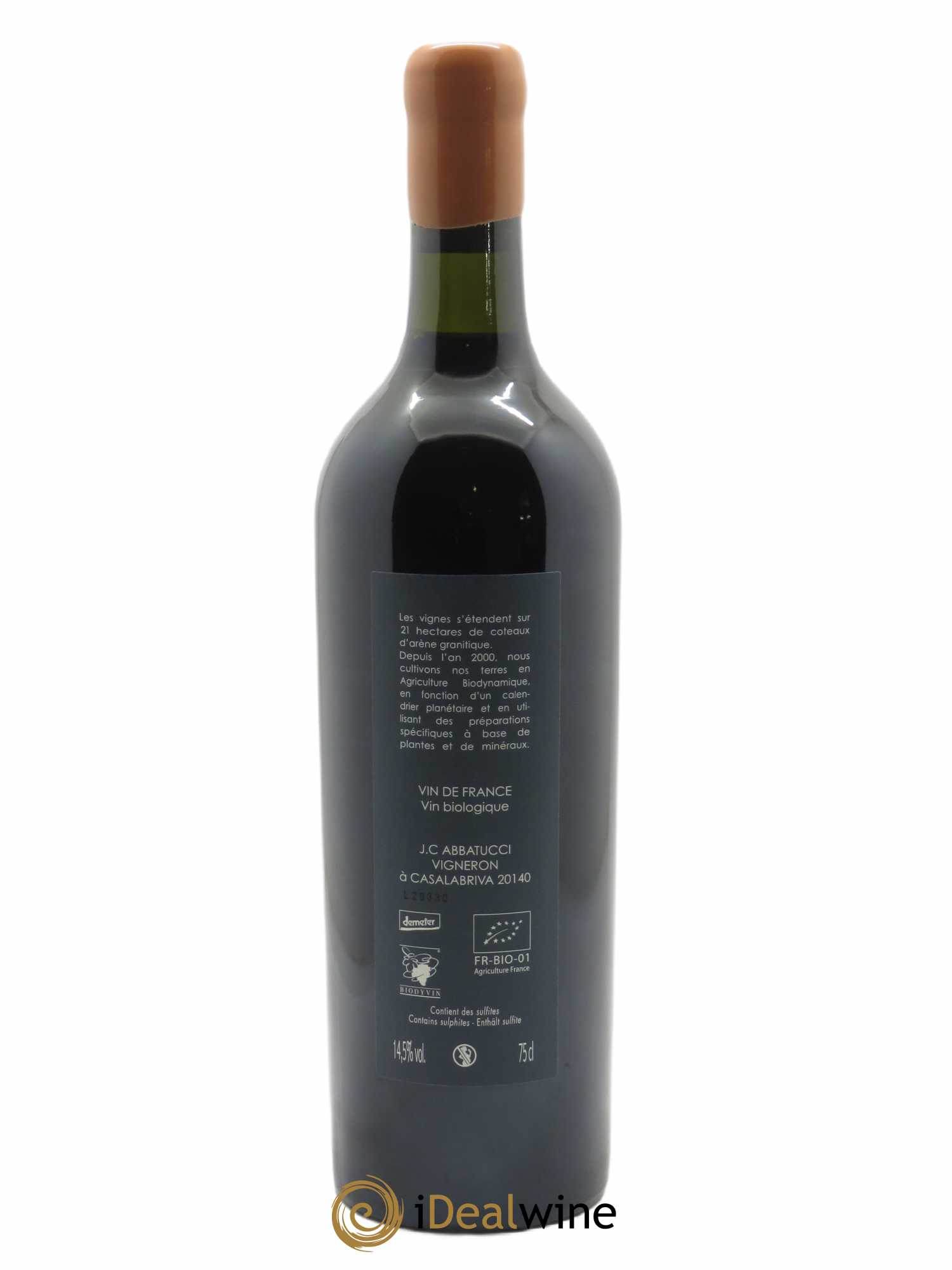 Vin de France Ministre Impérial Cuvée Collection Comte Abbatucci (Domaine) 2020 - Lot de 1 bouteille - 1