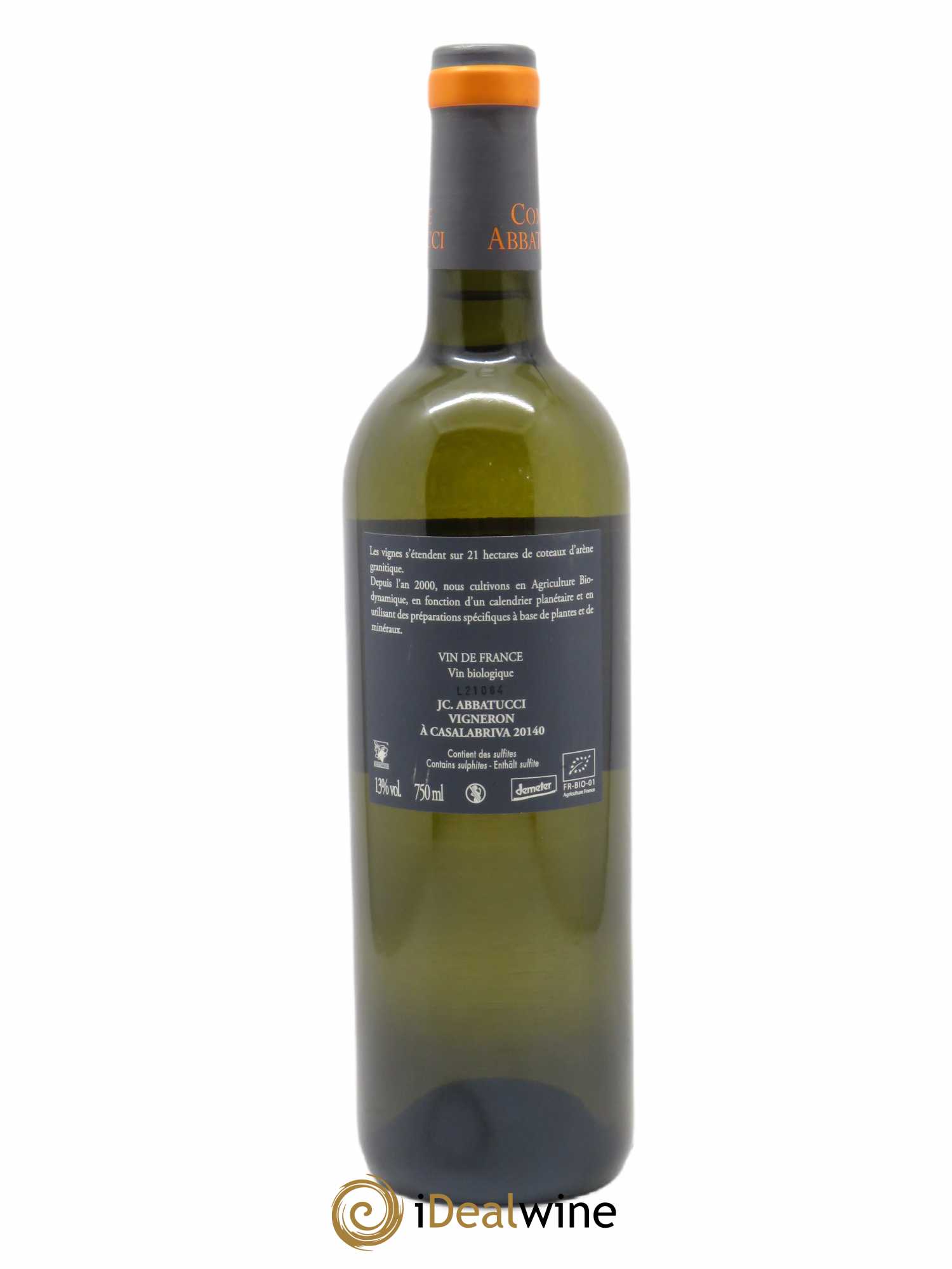 Vin de France Faustine Vieilles Vignes Comte Abbatucci (Domaine) 2021 - Lot de 1 bouteille - 1