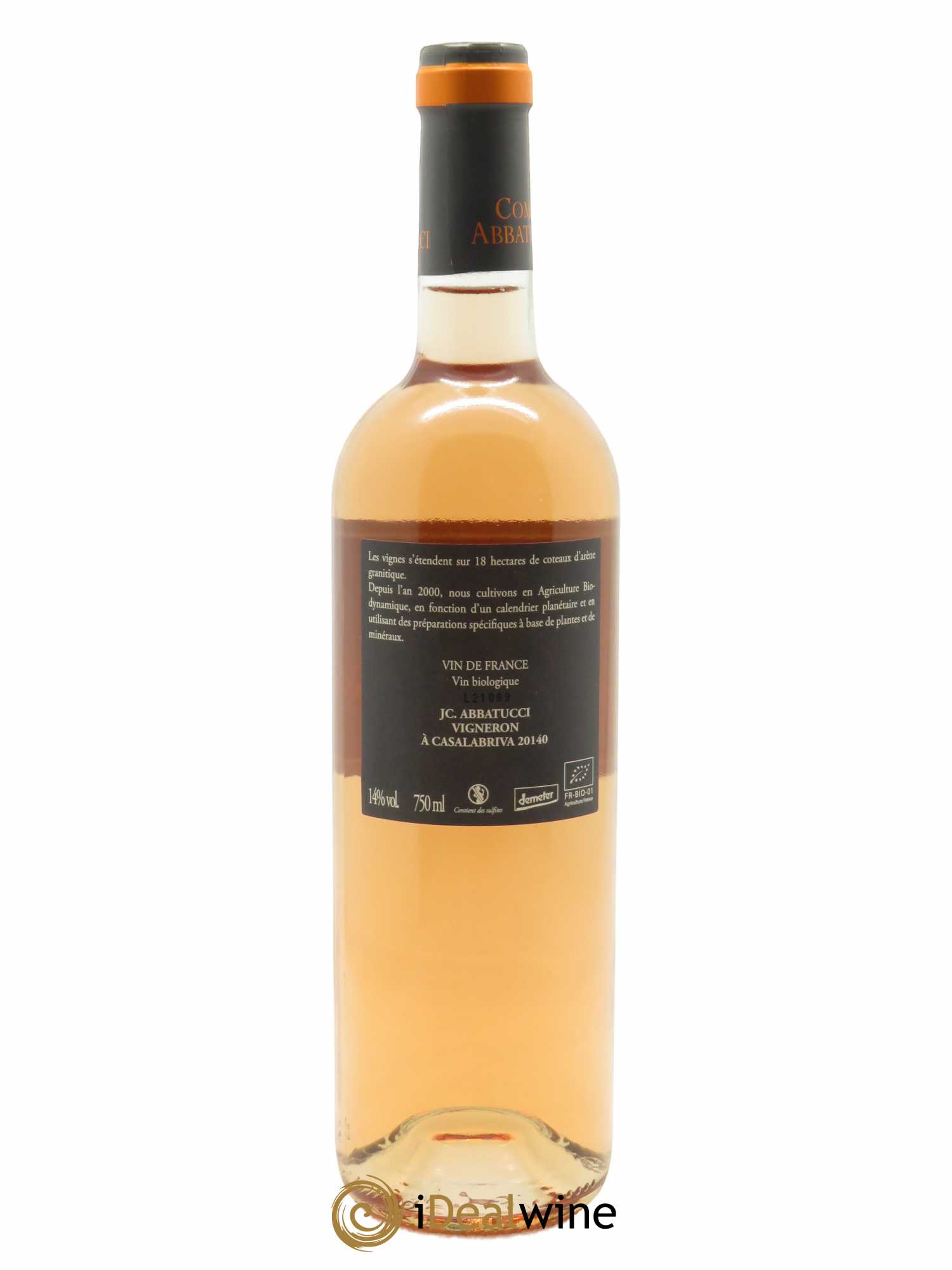 Vin de France Faustine Vieilles Vignes Comte Abbatucci (Domaine) 2021 - Lot de 1 bouteille - 1