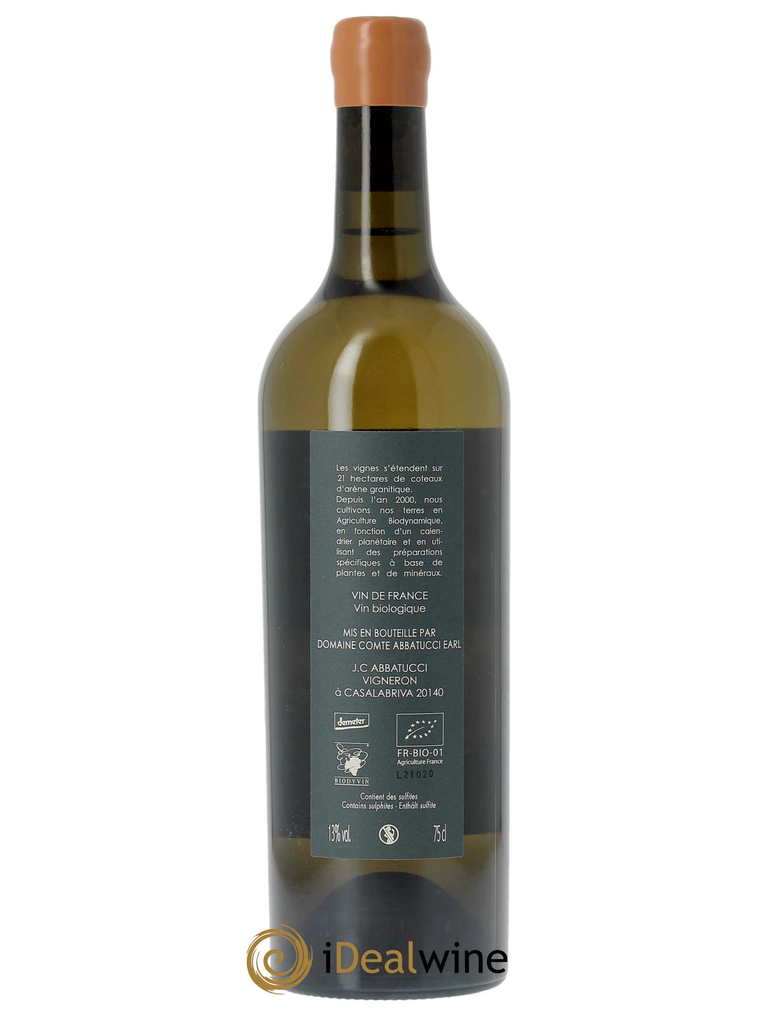 Vin de France Diplomate d'Empire Comte Abbatucci (Domaine) 2021 - Lot de 1 bouteille - 1