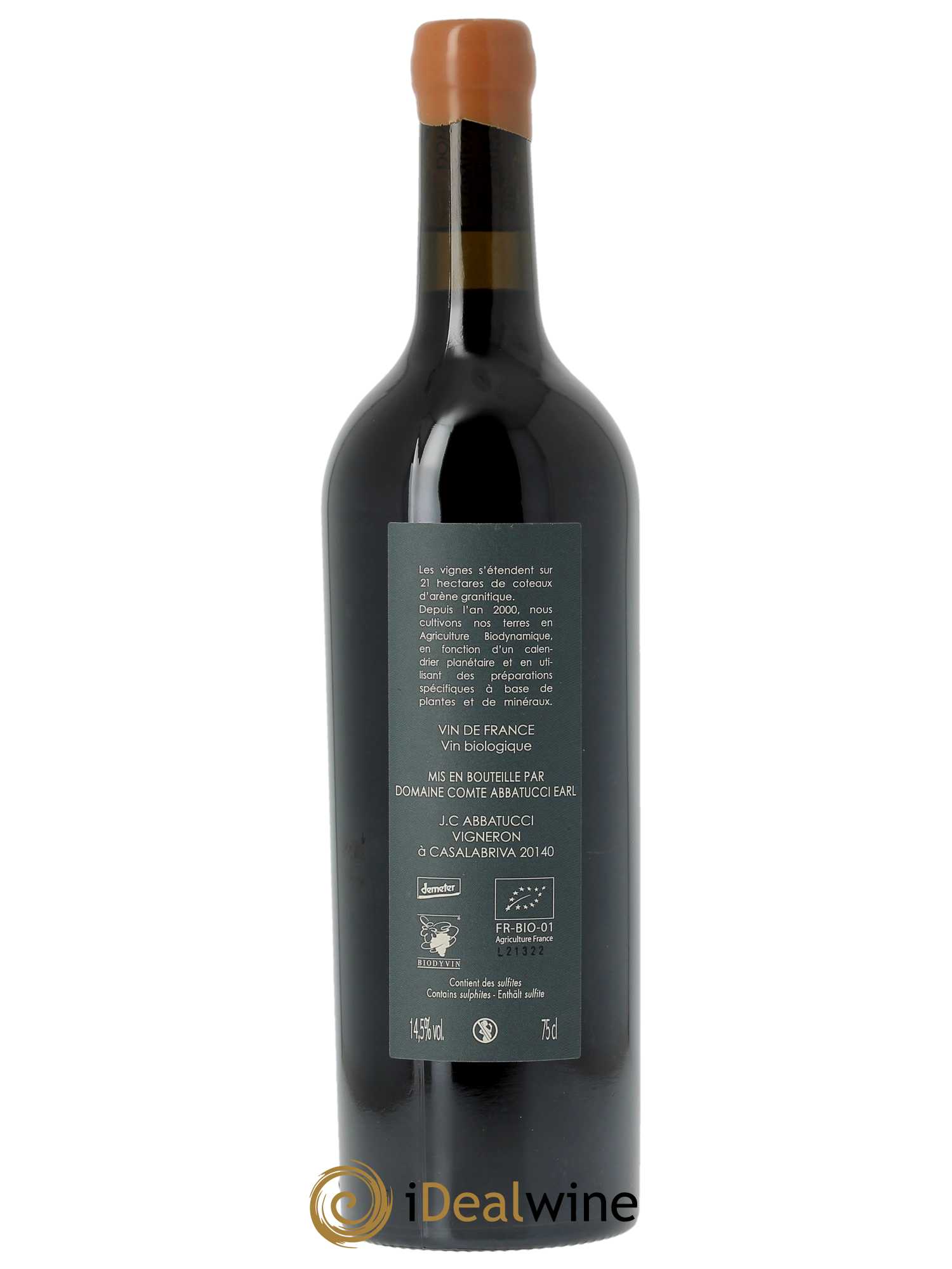 Vin de France Ministre Impérial Cuvée Collection Comte Abbatucci (Domaine) 2021 - Lot de 1 bouteille - 1