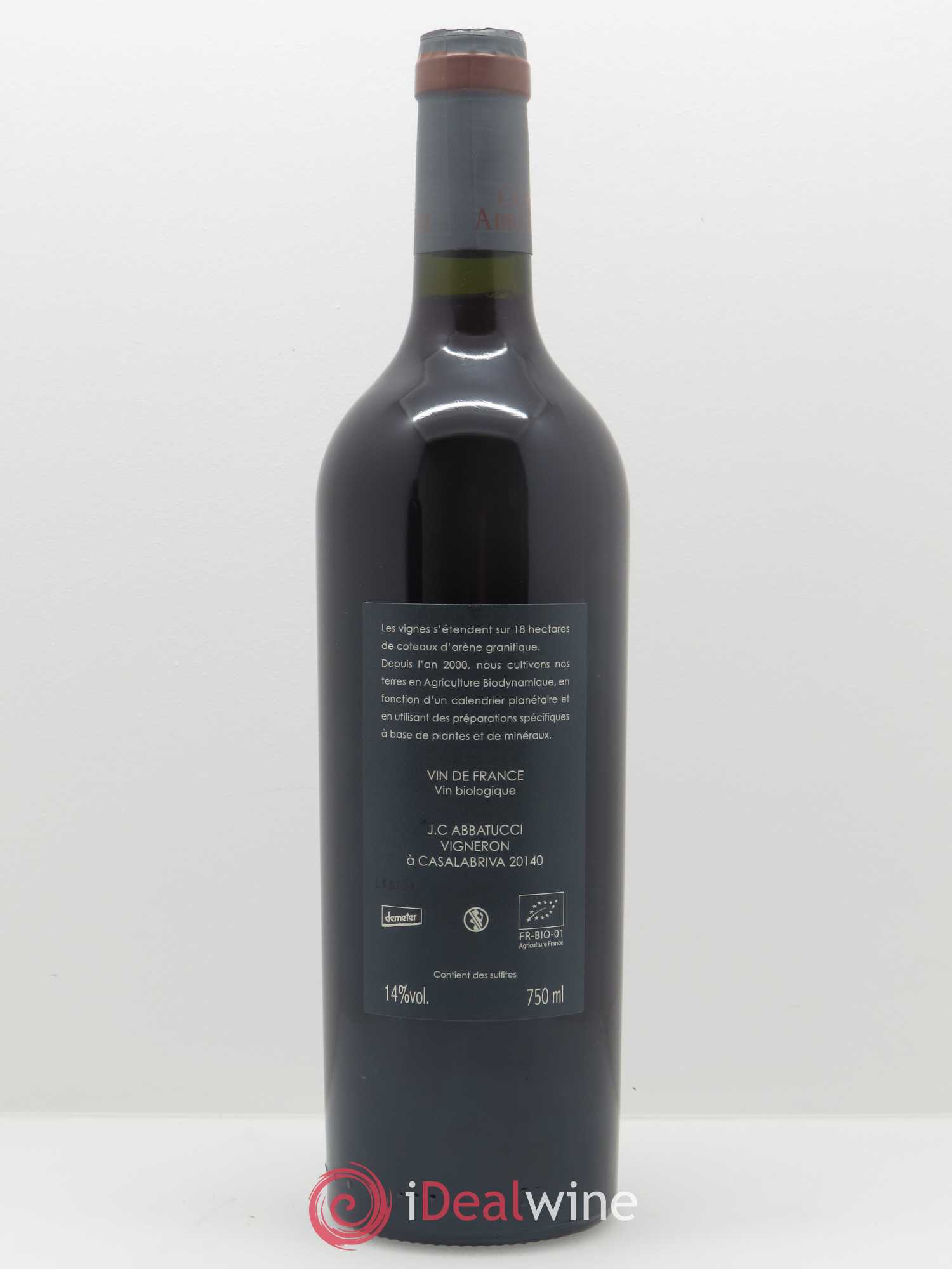 Vin de France Monte Bianco Comte Abbatucci (Domaine) 2016 - Lot de 1 bouteille - 1
