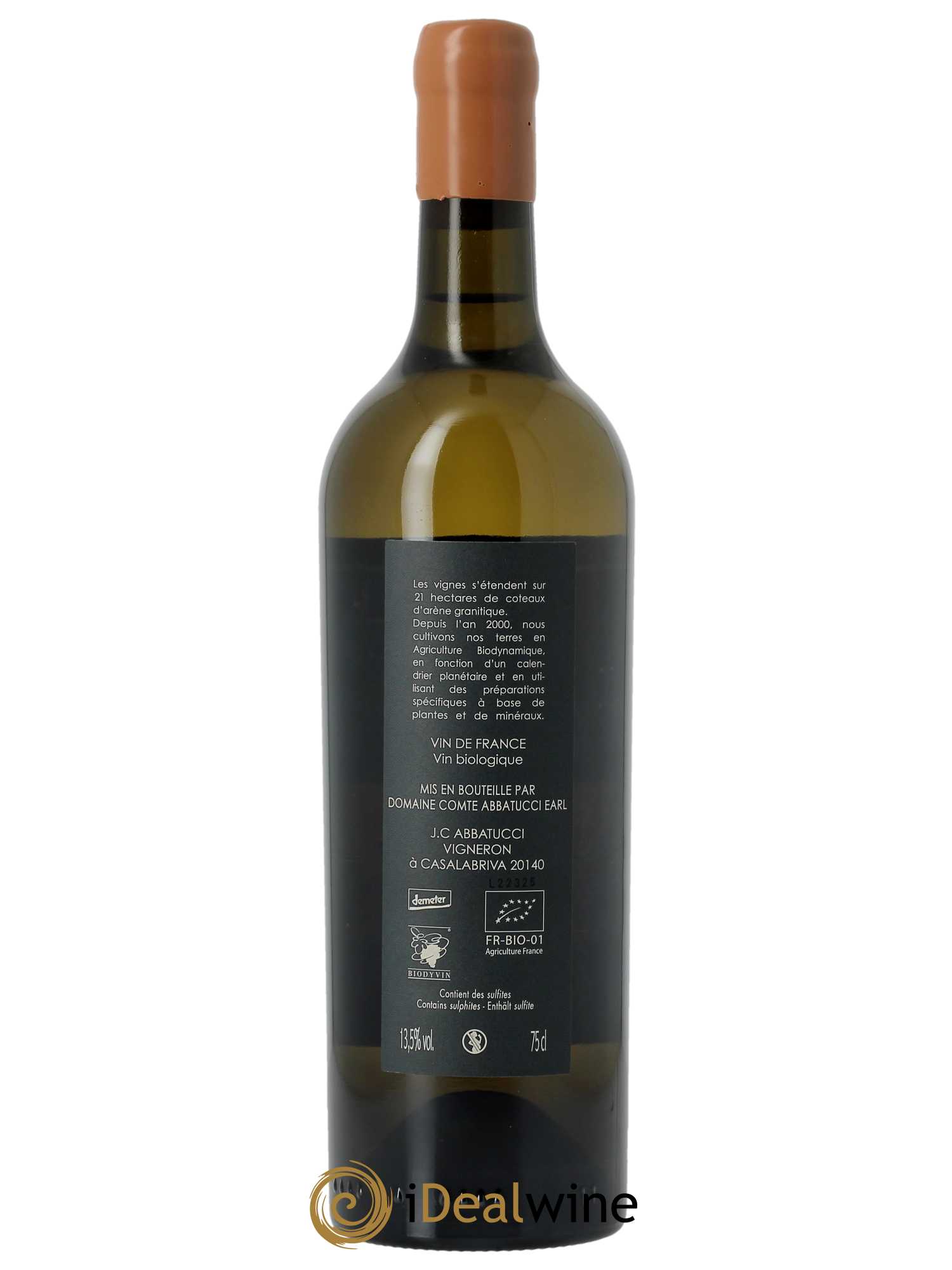 Vin de France Diplomate d'Empire Comte Abbatucci (Domaine) 2022 - Lot of 1 bottle - 1