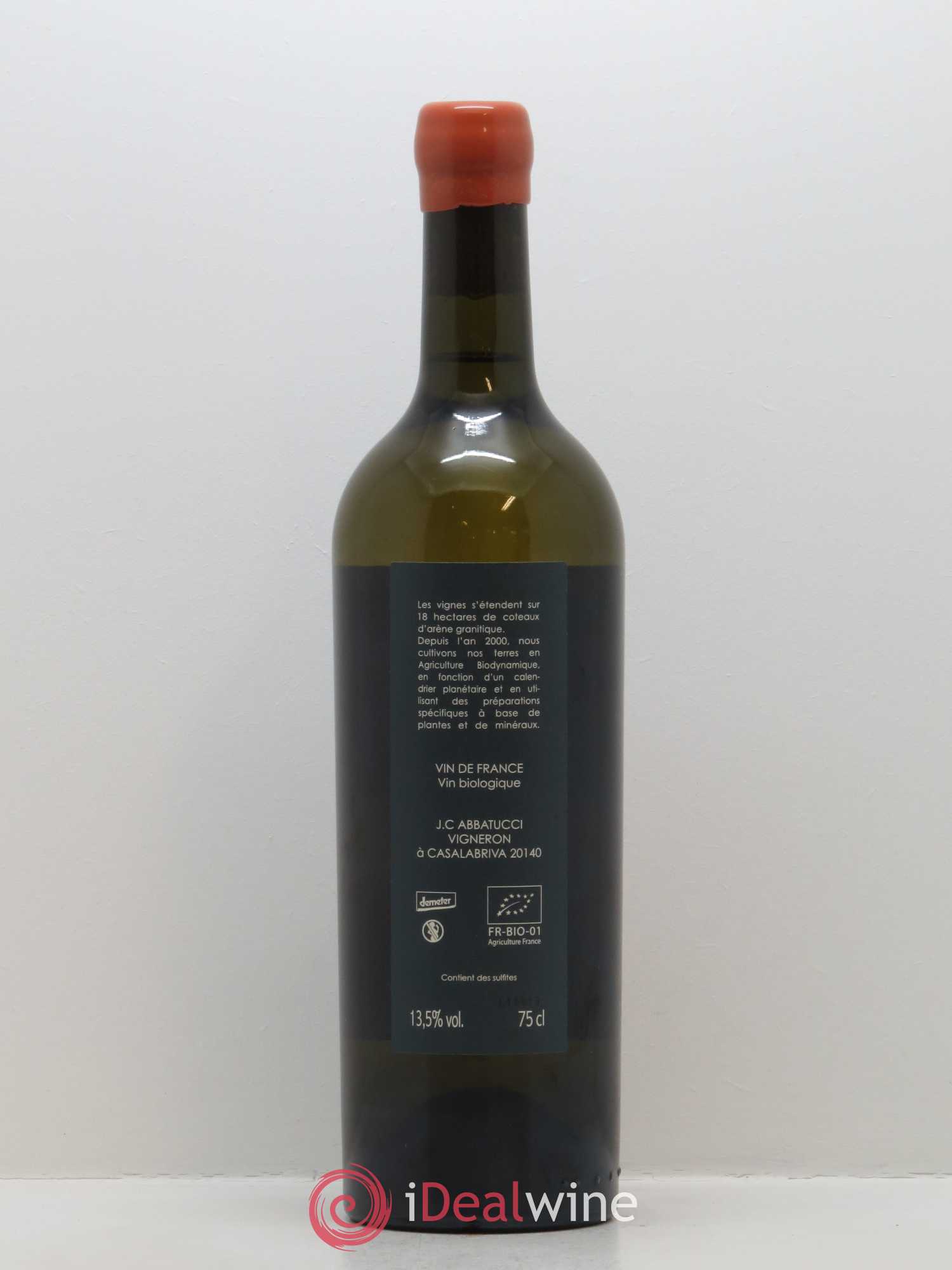 Vin de France Diplomate d'Empire Comte Abbatucci (Domaine) 2016 - Lot de 1 bouteille - 1